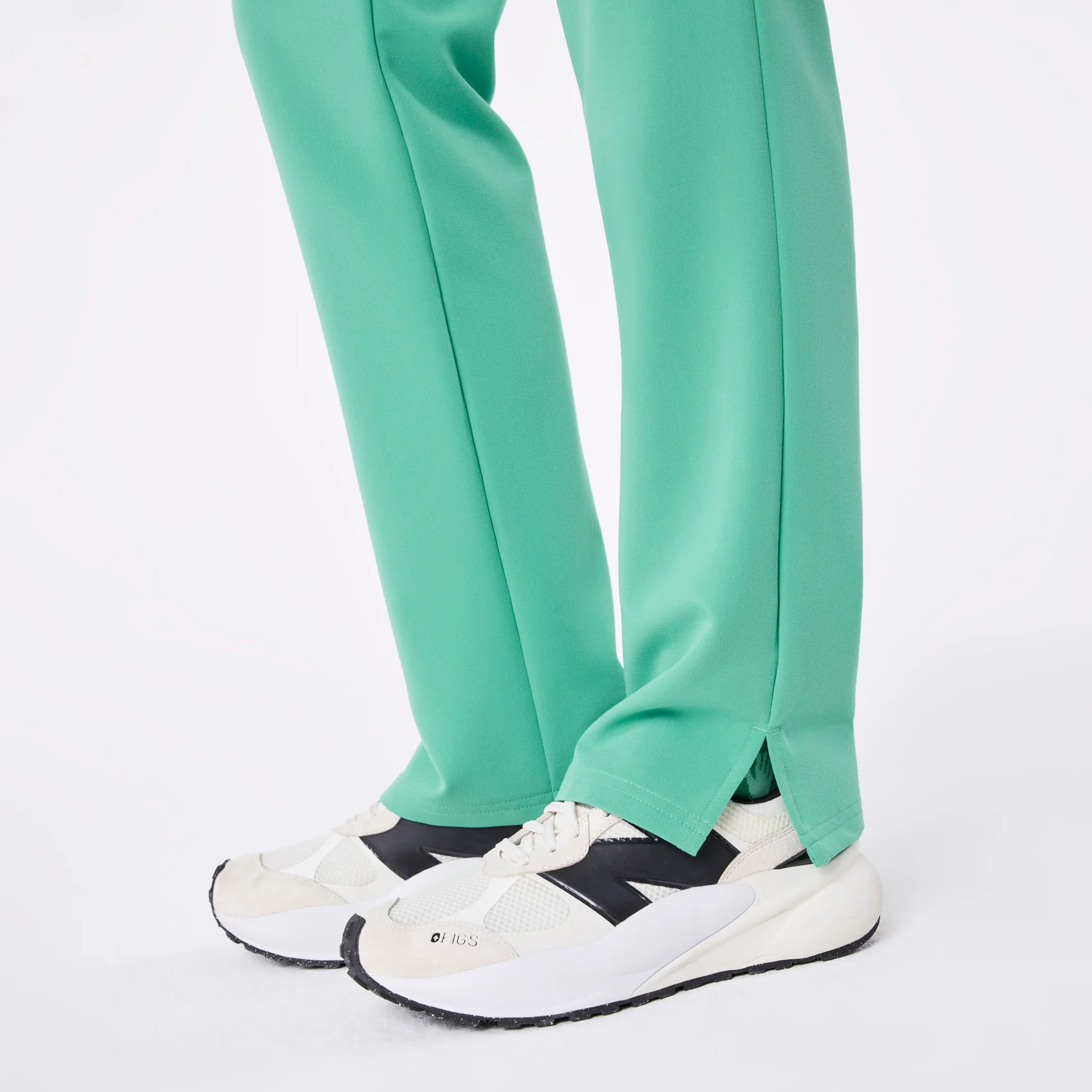 women's Surgical Green High Waisted Dowa - Tall Scrub Pants - Image 8