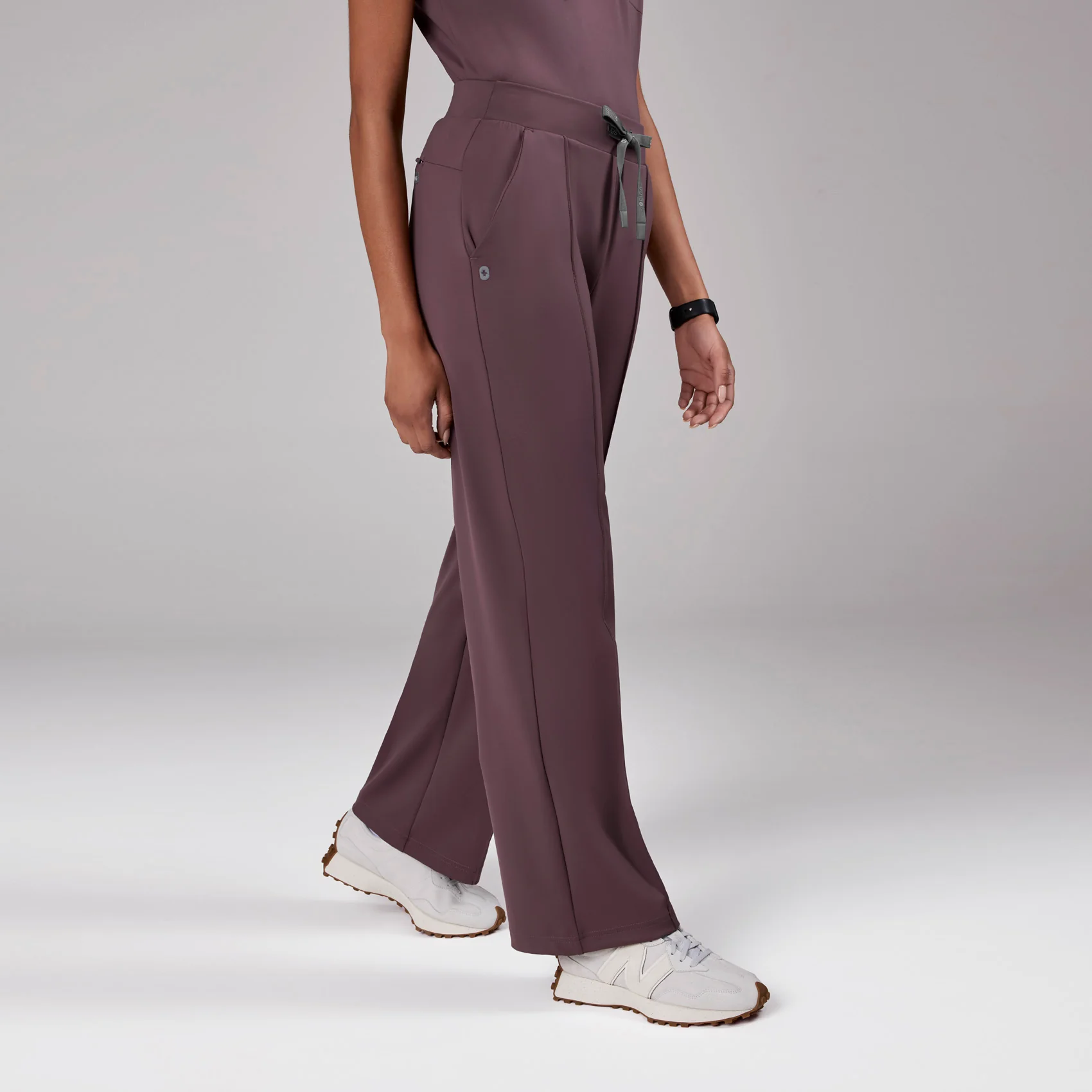 women's Plum High Waisted Piedra FORMx™ Straight Leg - Tall Scrub Pant - Image 3