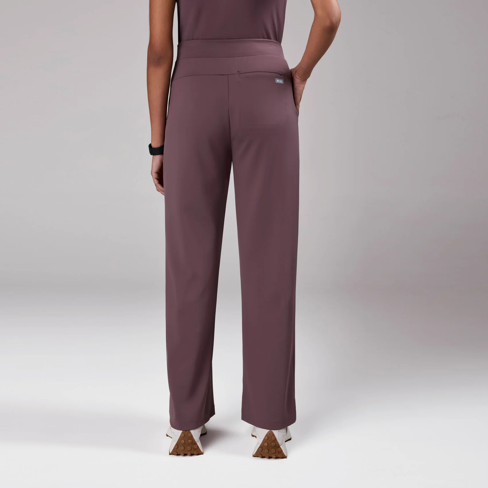 women's Plum High Waisted Piedra FORMx™ Straight Leg - Tall Scrub Pant - Image 4