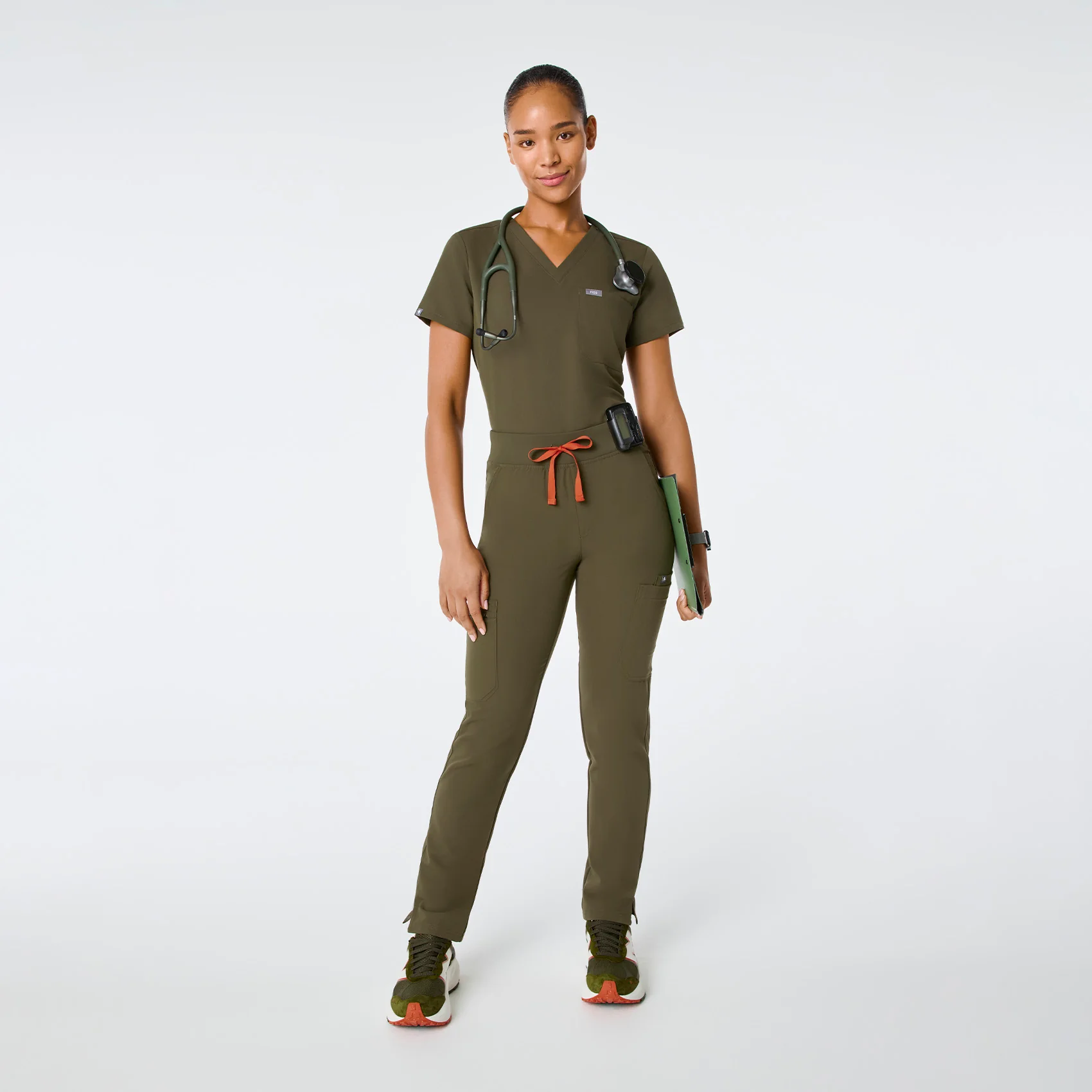 women's Spruce High Waisted Yola - Petite Skinny Scrub Pant™ - Image 2