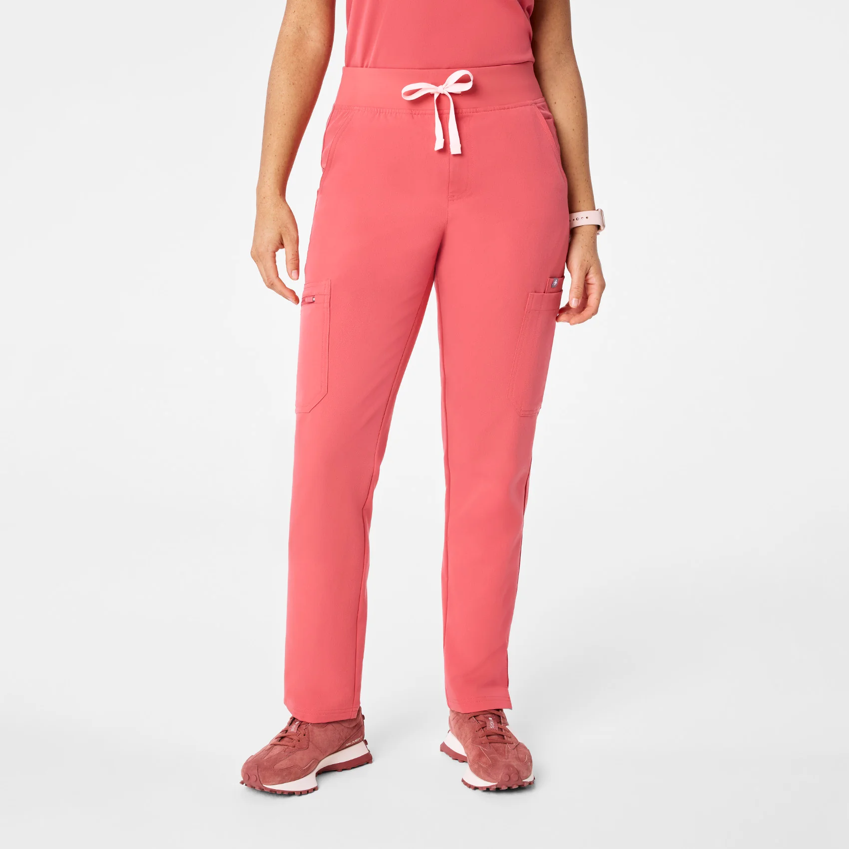women's Pulmonary Pink High Waisted Yola - Skinny Scrub Pant™