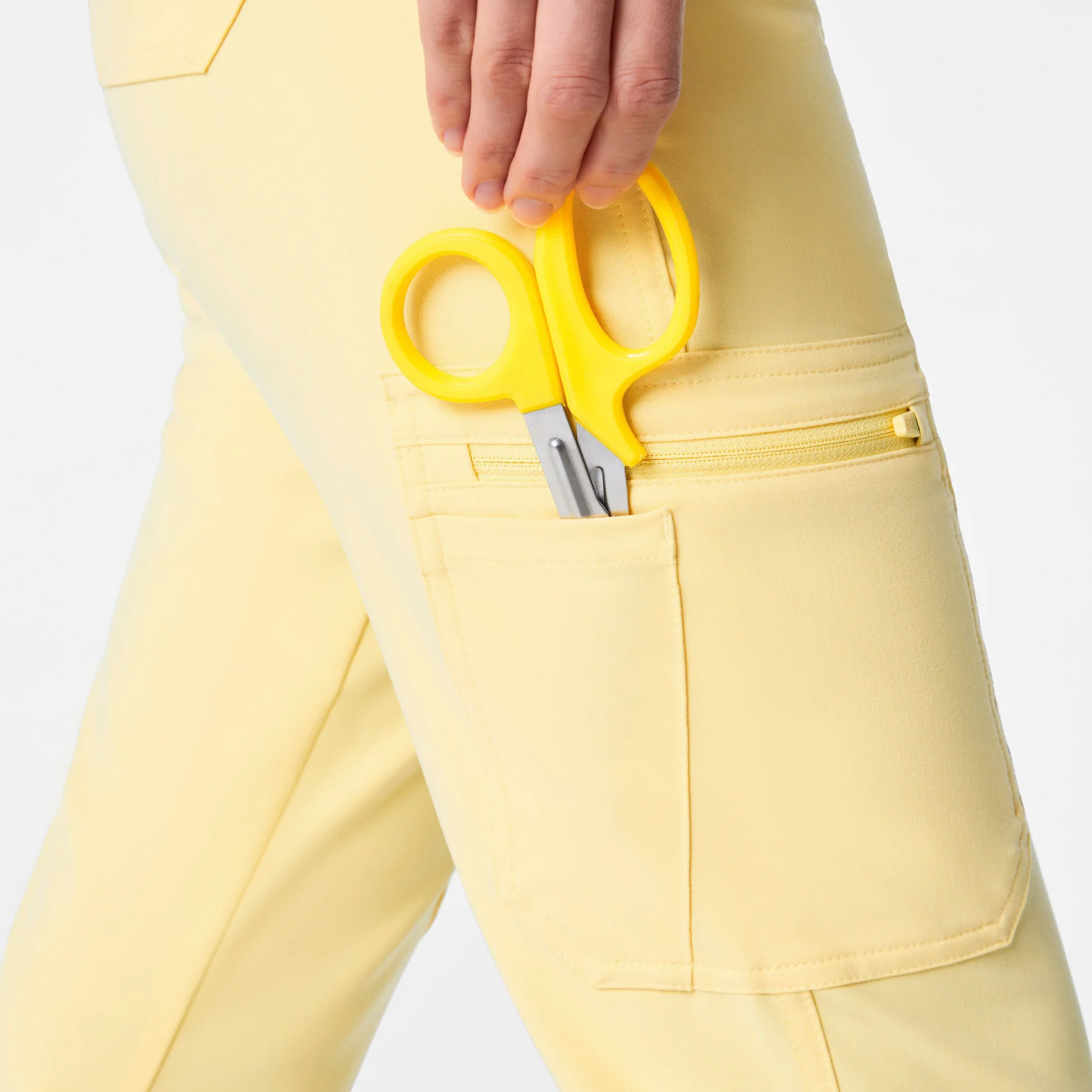 women's Butter Yellow High Waisted Yola - Tall Skinny Scrub Pant™ - Image 6