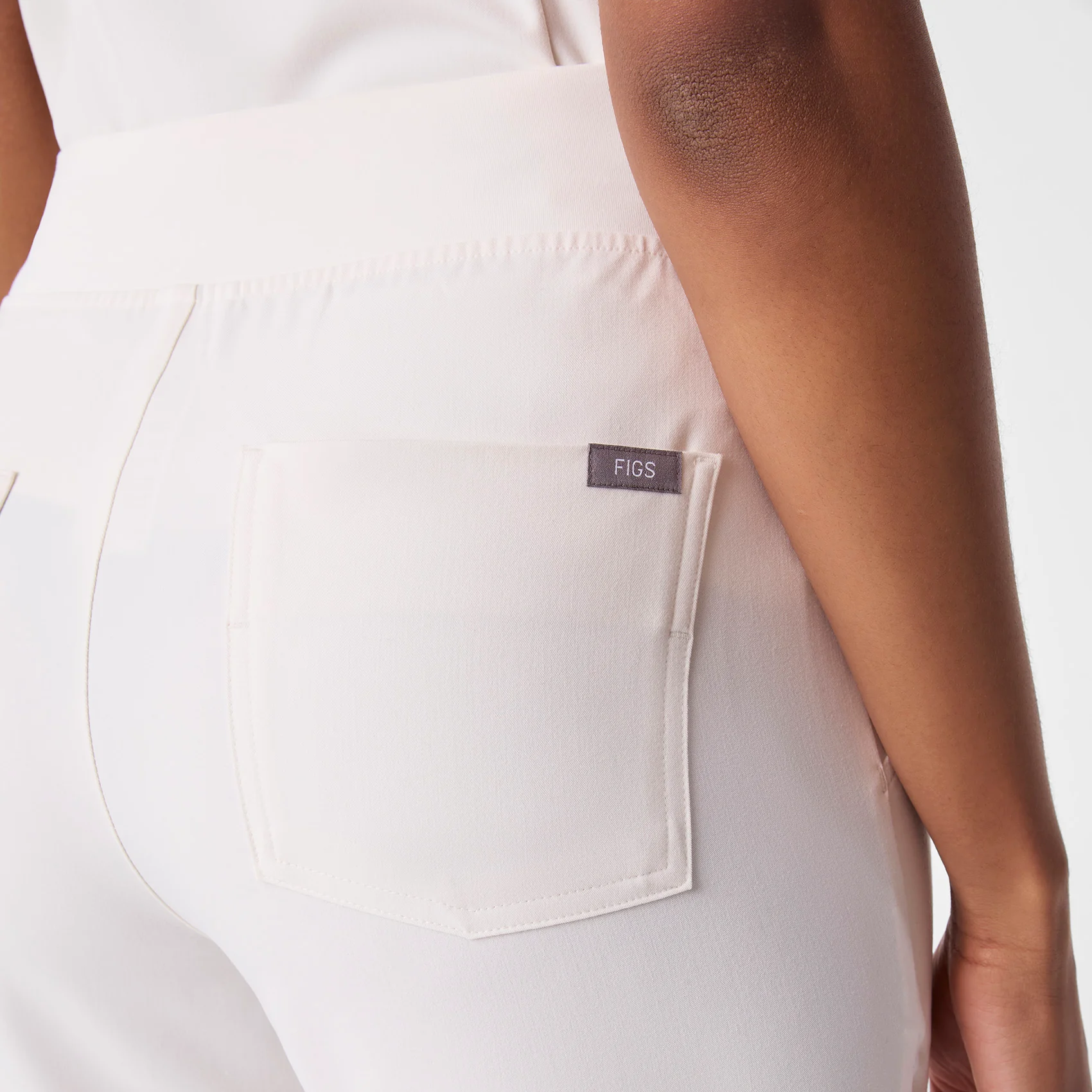 women's Off White High Waisted Zamora - Petite Jogger Scrub Pant™ - Image 5