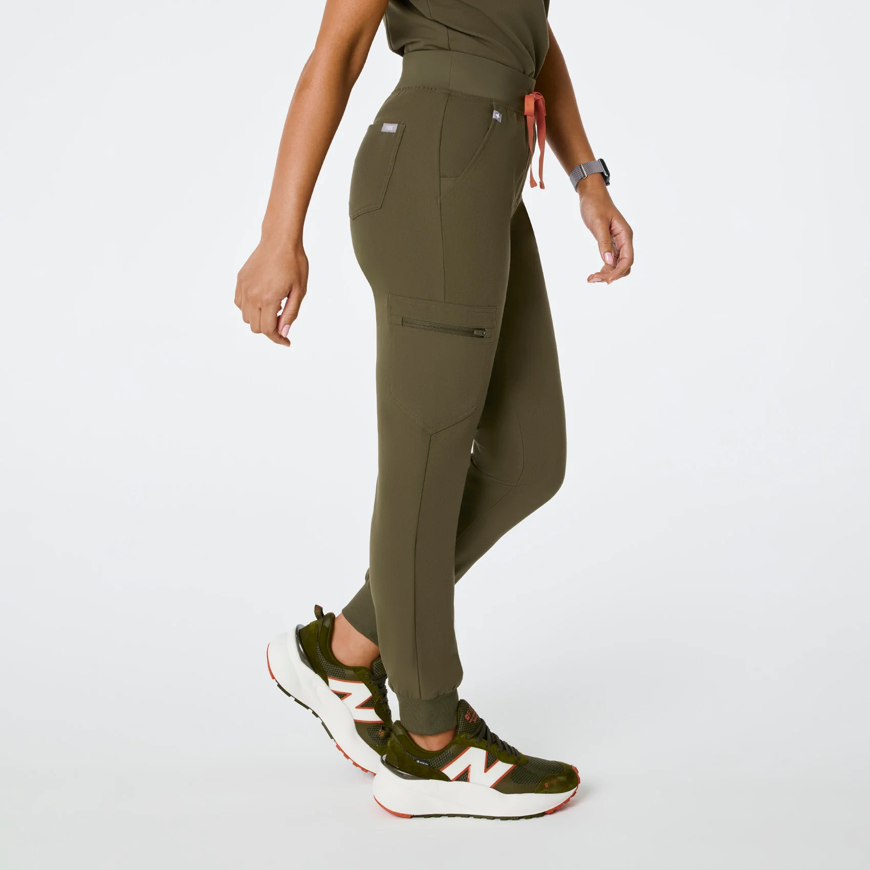 women's Spruce High Waisted Zamora - Petite Jogger Scrub Pant™ - Image 3