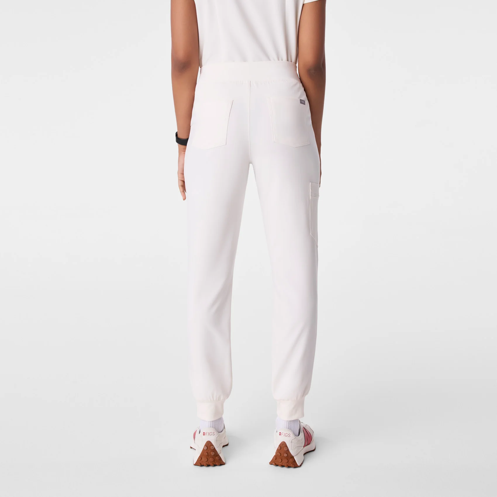 women's Off White High Waisted Zamora - Tall Jogger Scrub Pant™ - Image 4