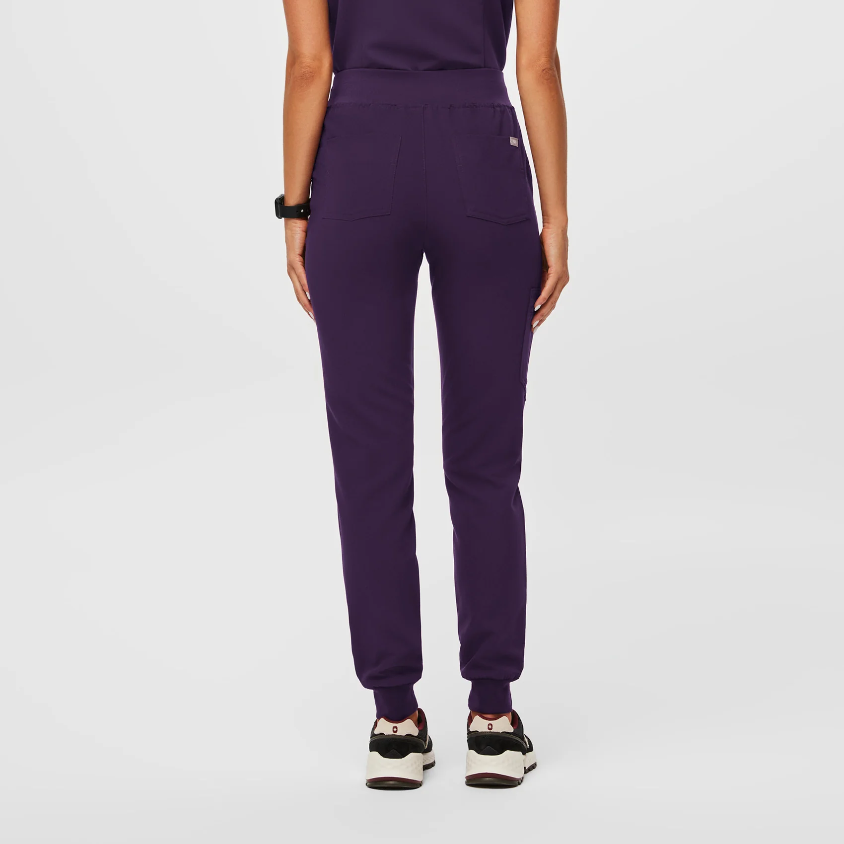 women's Purple Jam High Waisted Zamora - Petite Jogger Scrub Pant™ - Image 4