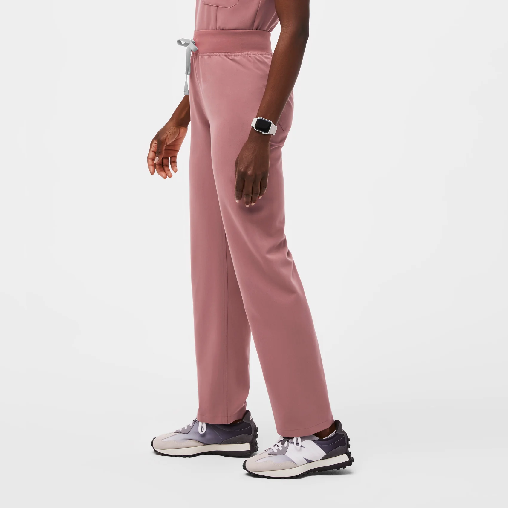 women's Mauve High Waisted Livingston™ - Basic Scrub Pants (3XL - 6XL) - Image 3