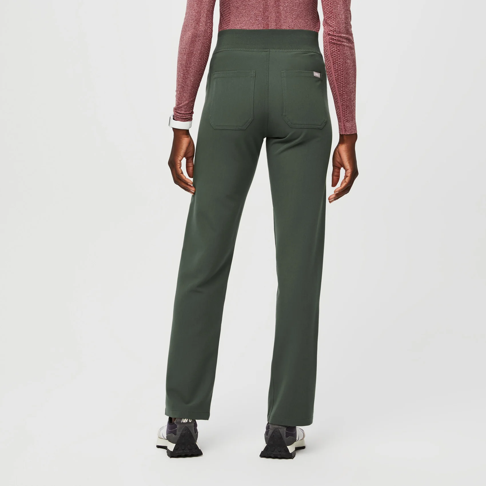 women's Moss High Waisted Livingston - Petite Basic Scrub Pant™ - Image 4
