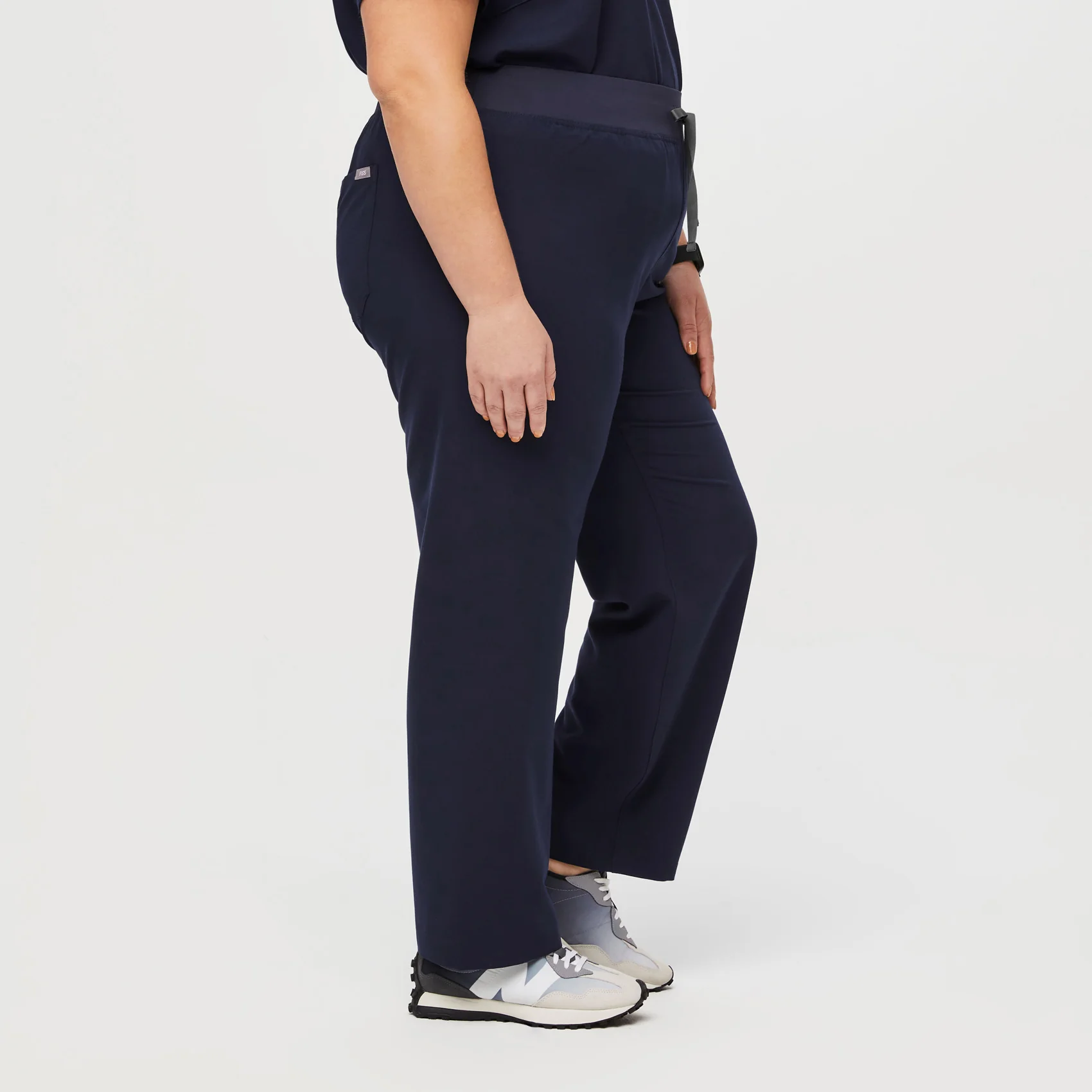 women's Navy High Waisted Livingston™ - Tall Basic Scrub Pants (3XL - 6XL) - Image 3