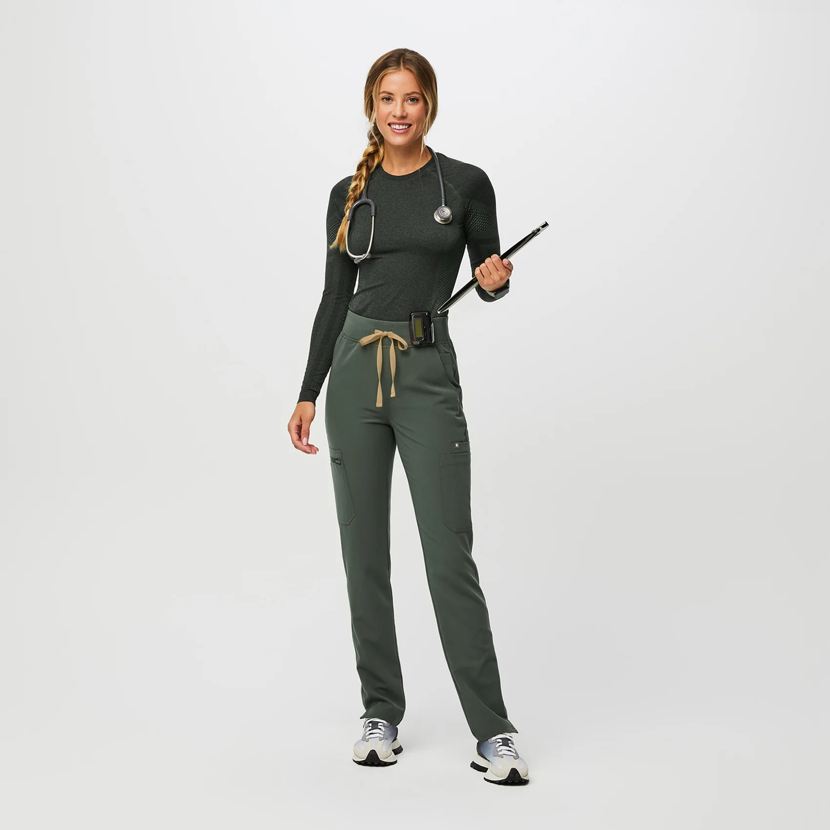 women's Moss High Waisted Yola - Petite Skinny Scrub Pant™ - Image 2