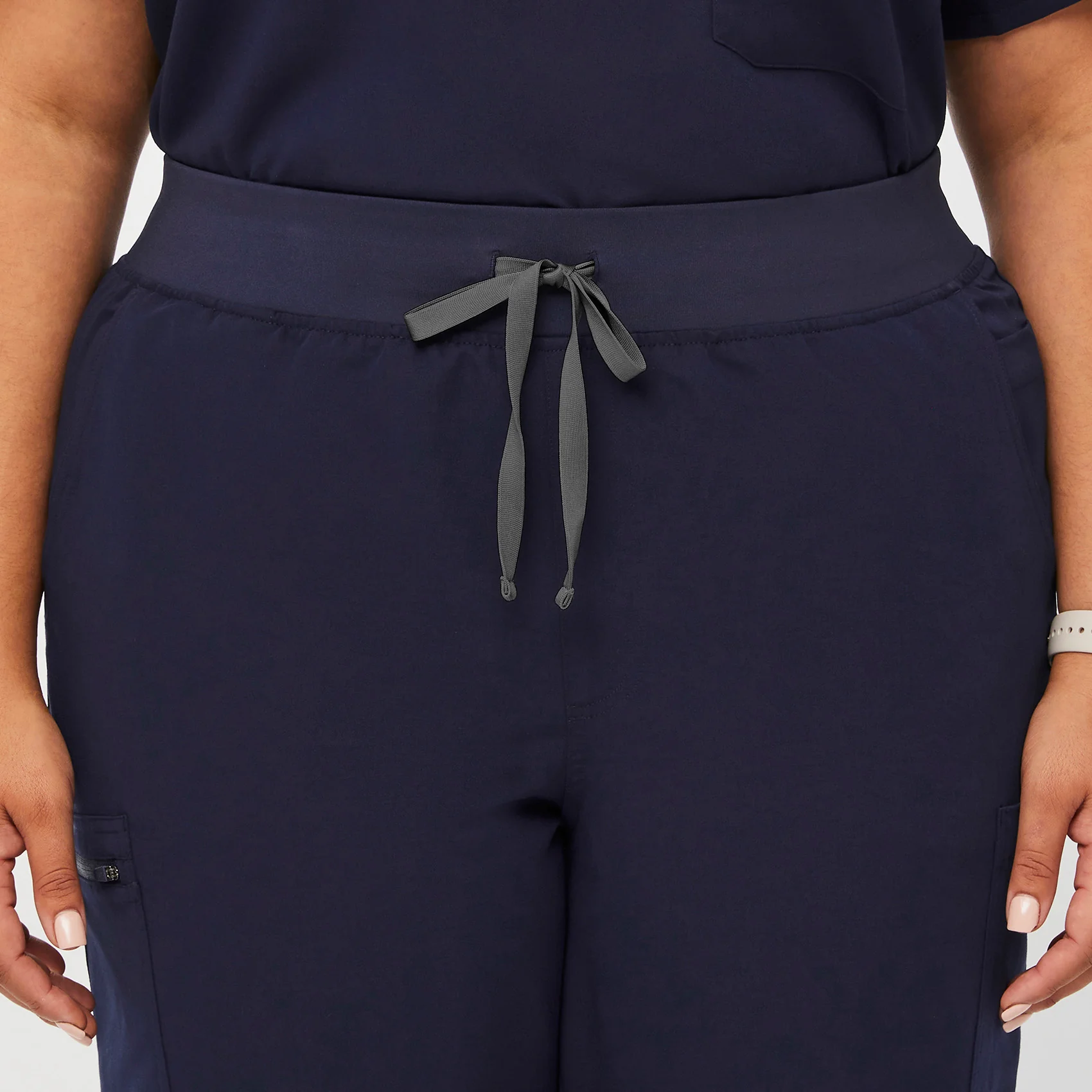 women's Navy High Waisted Yola™ - Skinny Scrub Pants (3XL - 6XL) - Image 5