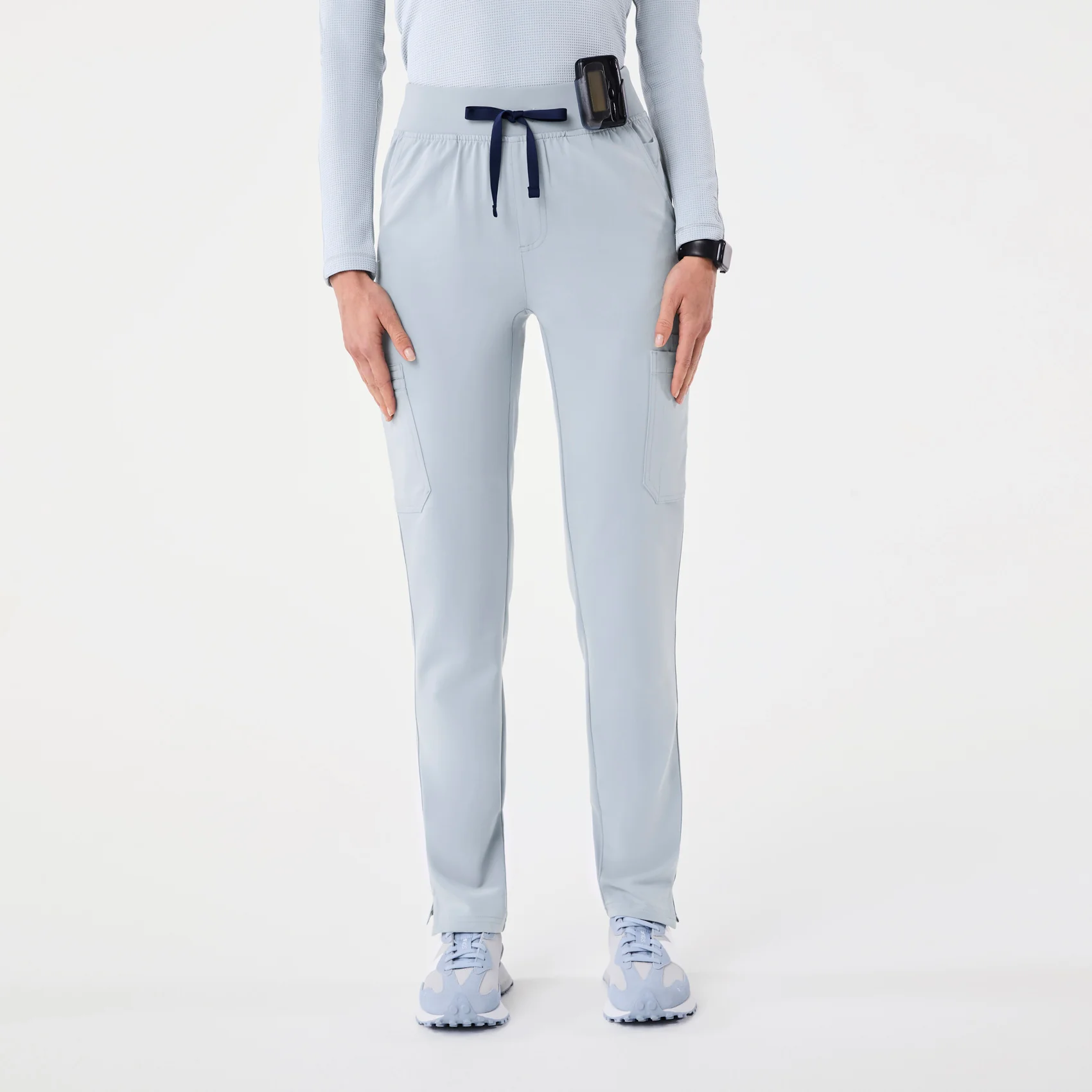 women's Dusty Blue High Waisted Yola - Tall Skinny Scrub Pant™