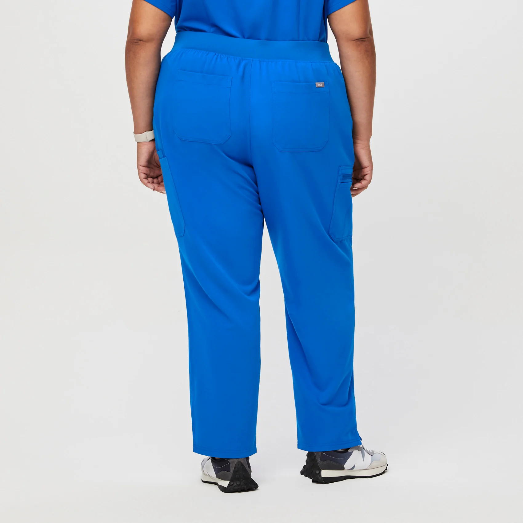 women's Royal Blue High Waisted Yola™ - Tall Skinny Scrub Pants (3XL - 6XL) - Image 4