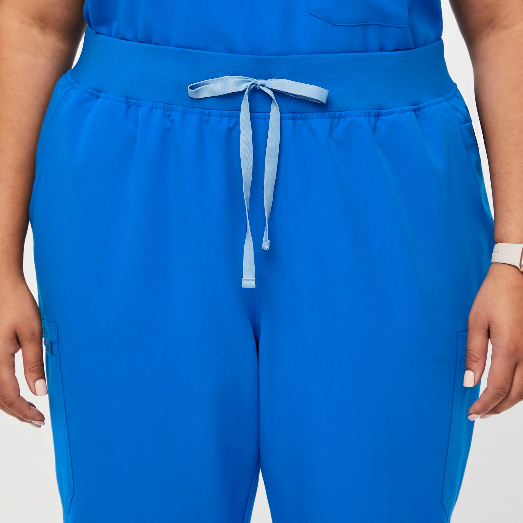women's Royal Blue High Waisted Yola™ - Tall Skinny Scrub Pants (3XL - 6XL) - Image 5