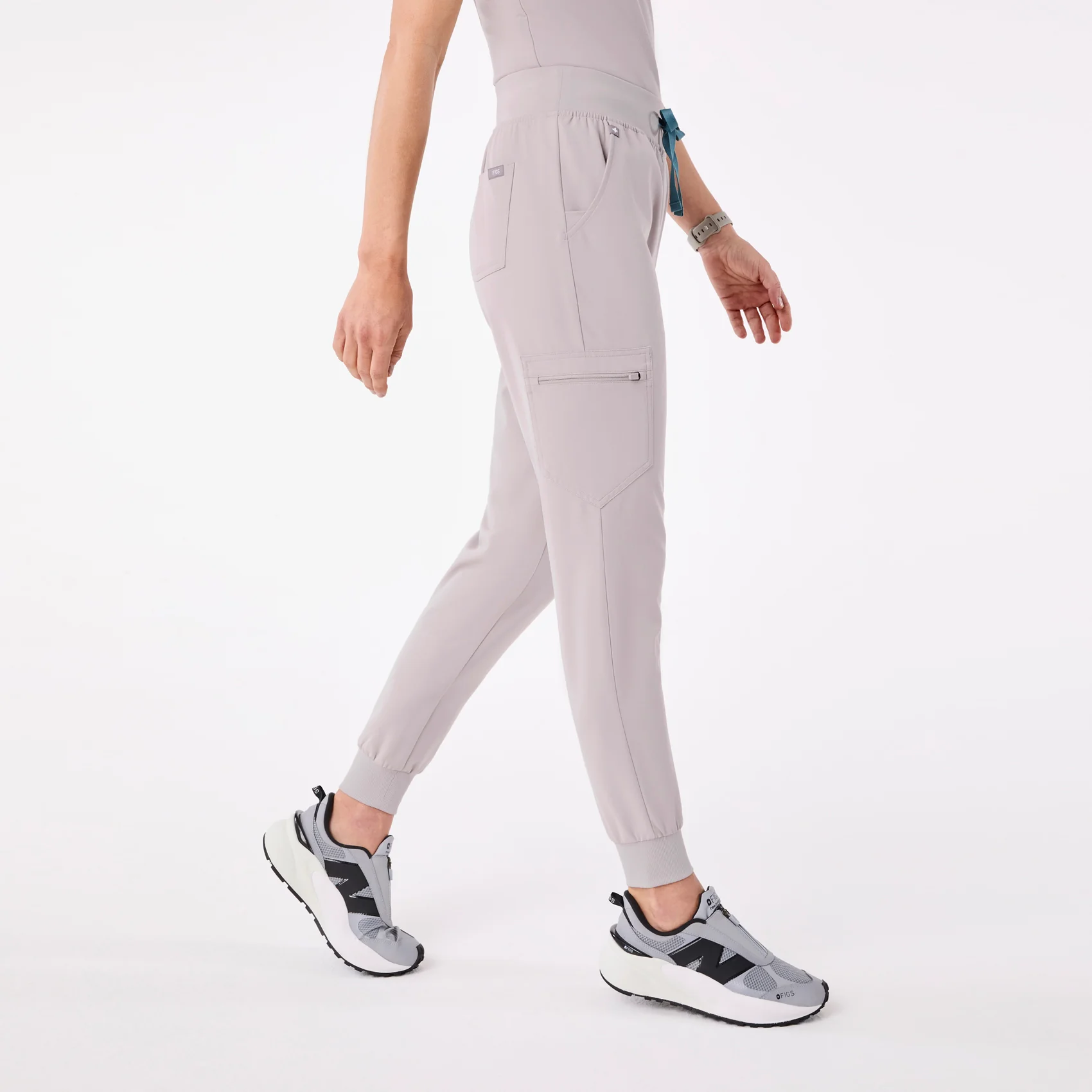 women's Slate High Waisted Zamora - Petite Jogger Scrub Pant™ - Image 3