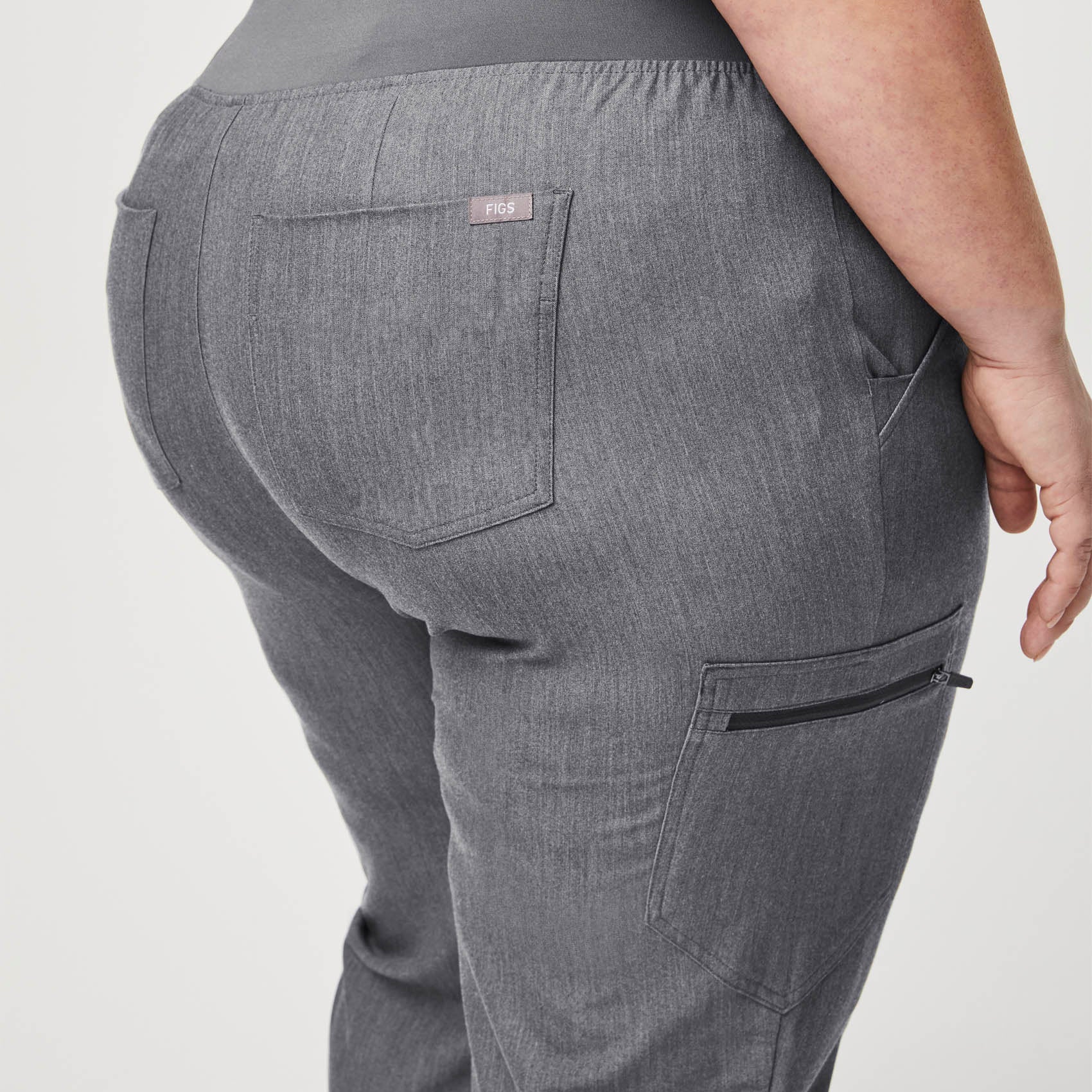 women's Graphite High Waisted Zamora™ - Petite Jogger Scrub Pants (3XL - 6XL) - Image 6