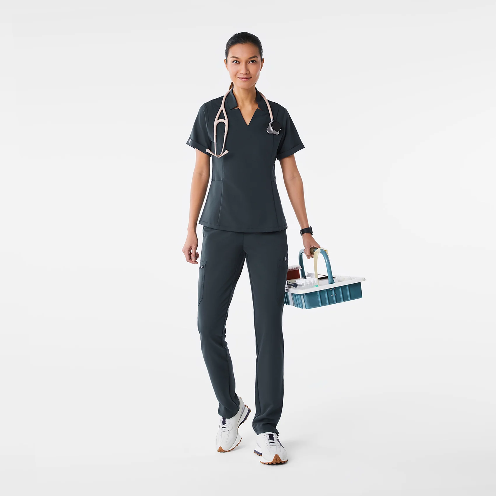 women's Dark Harbor Inala - Slim Scrub Top - Image 2