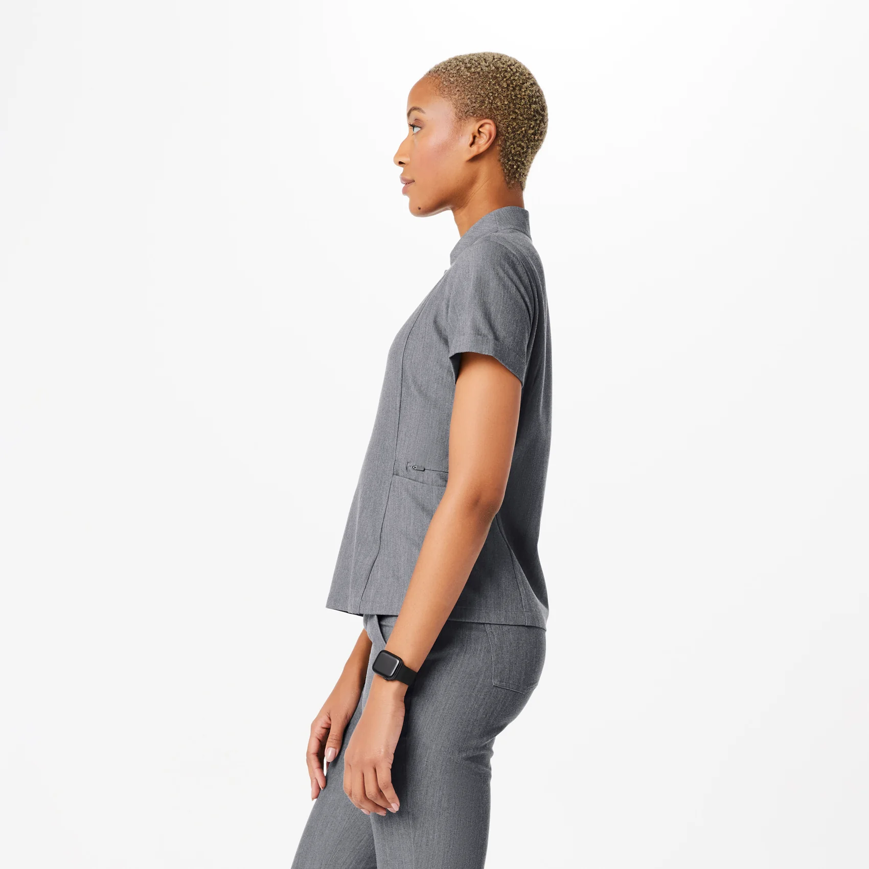 women's Graphite Inala - Slim Scrub Top - Image 3