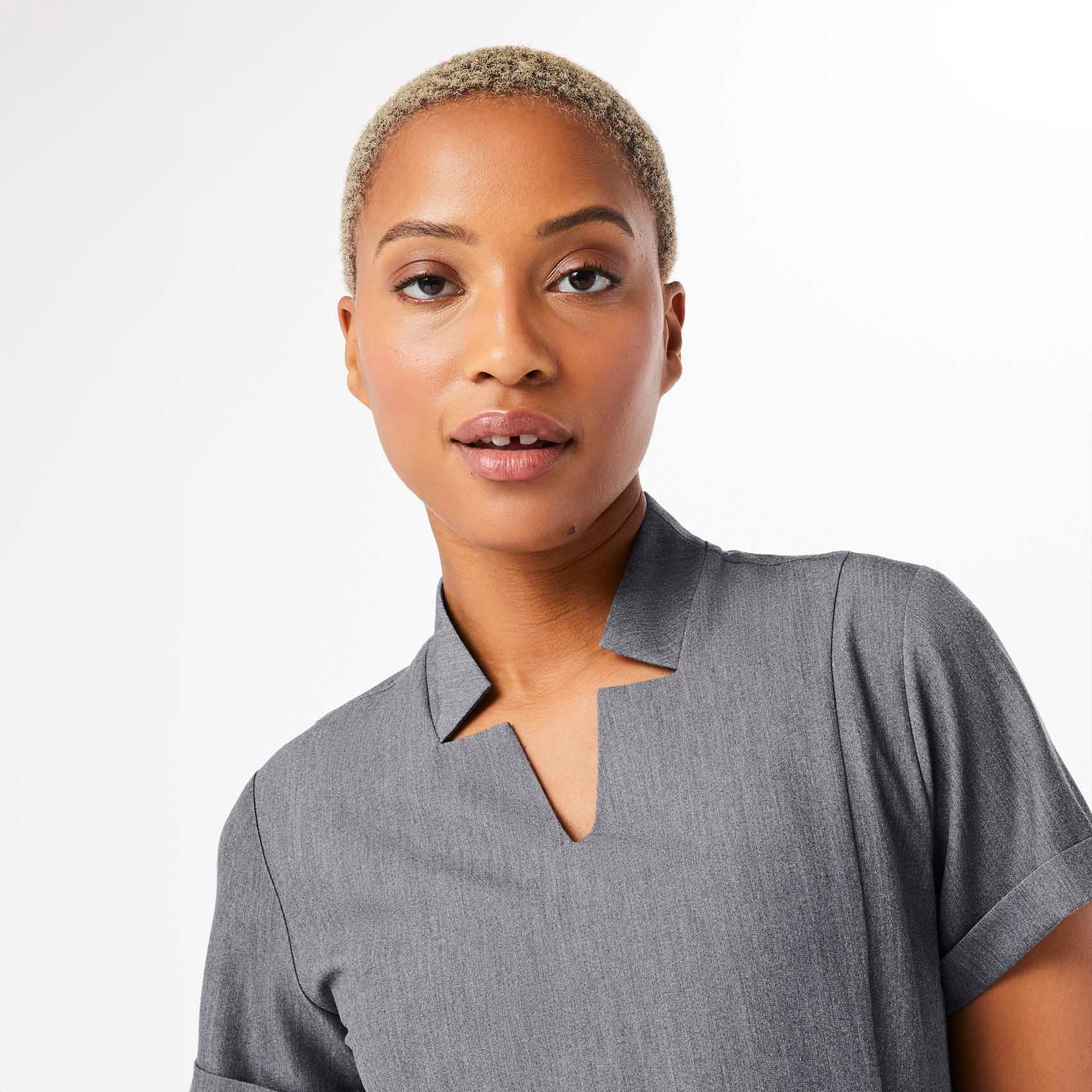 women's Graphite Inala - Slim Scrub Top - Image 5
