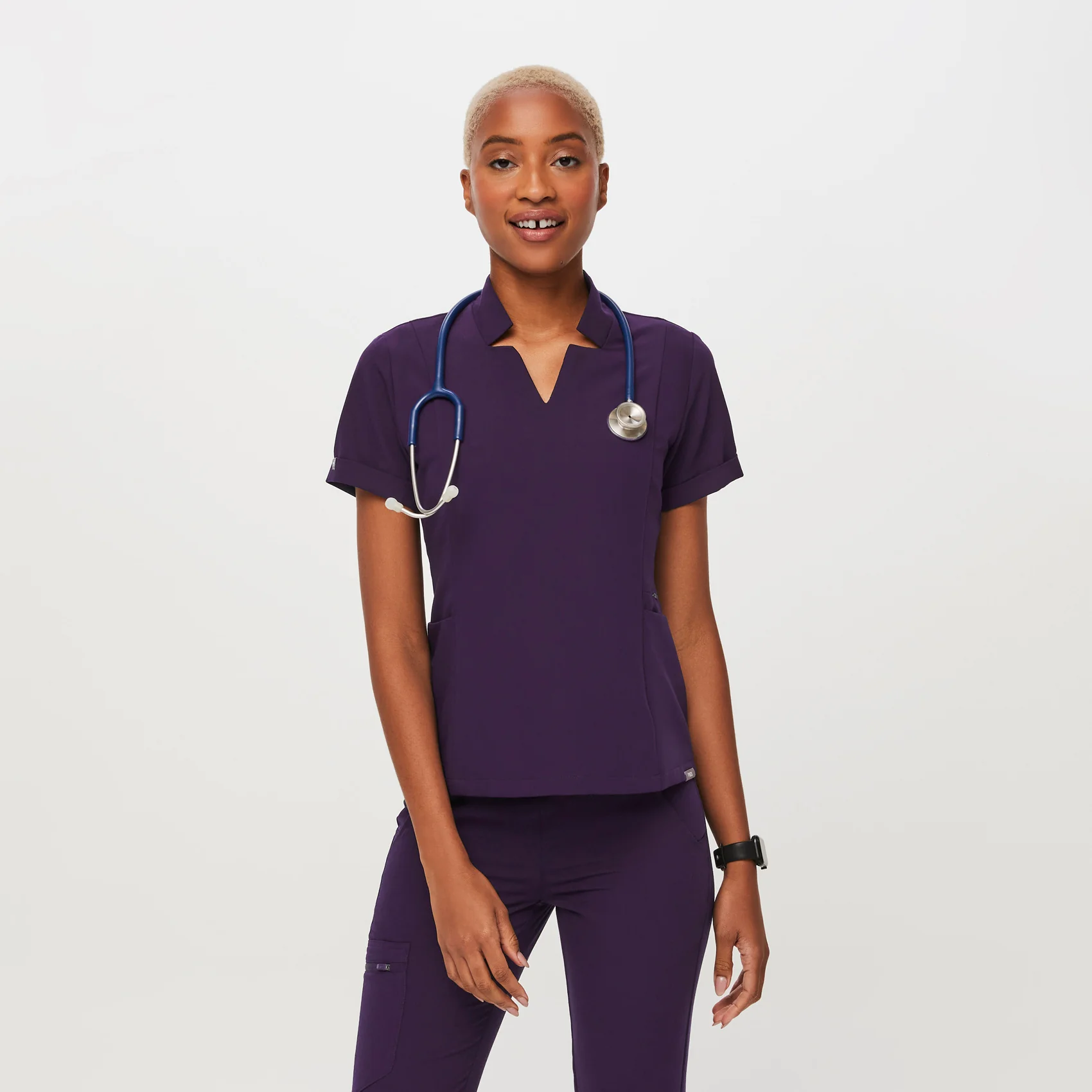 women's Purple Jam Inala - Slim Scrub Top