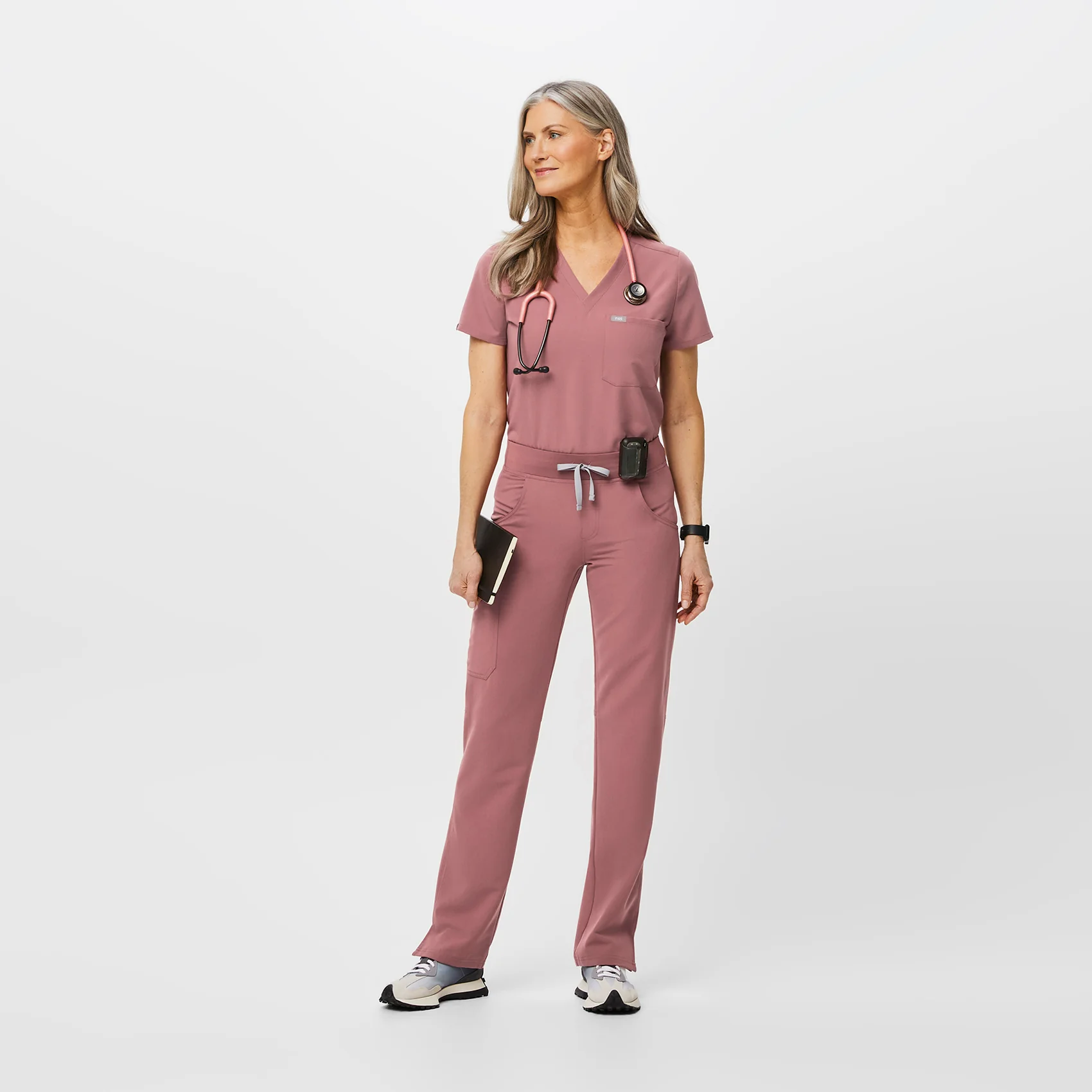 women's Mauve Kade™ - Petite Cargo Scrub Pants (3XL - 6XL) - Image 2