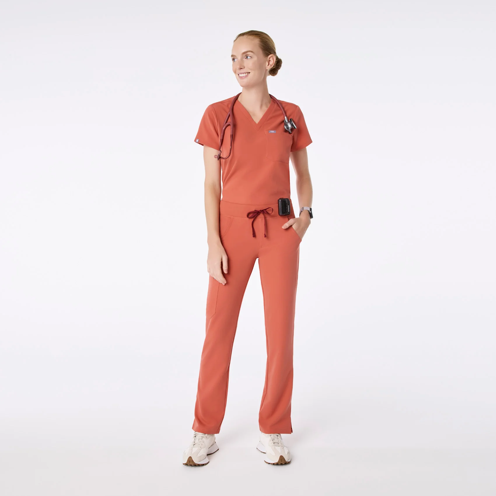 women's Spiced Cider Kade - Petite Cargo Scrub Pant™ - Image 2
