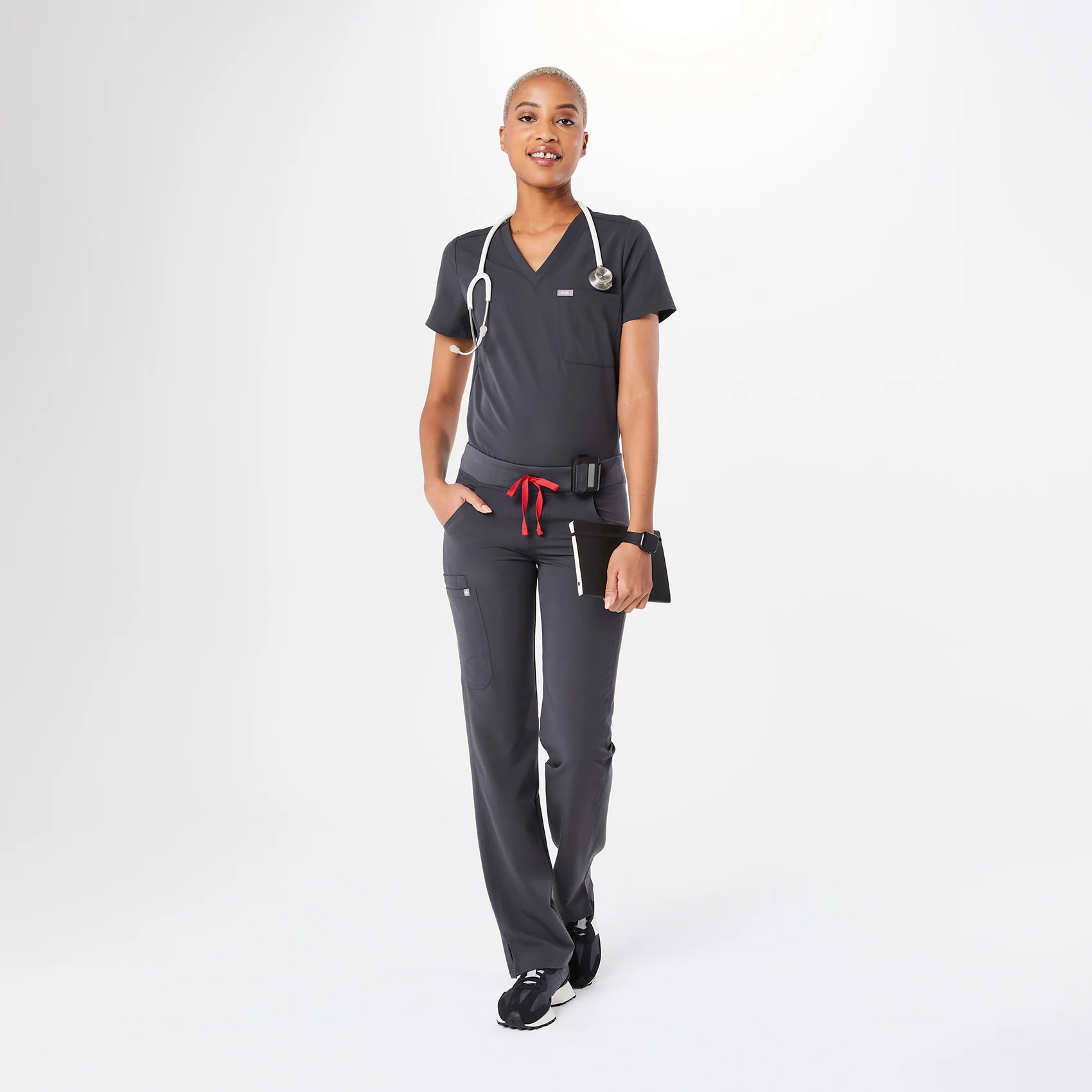 women's Charcoal Kade™ - Tall Cargo Scrub Pants - Image 2