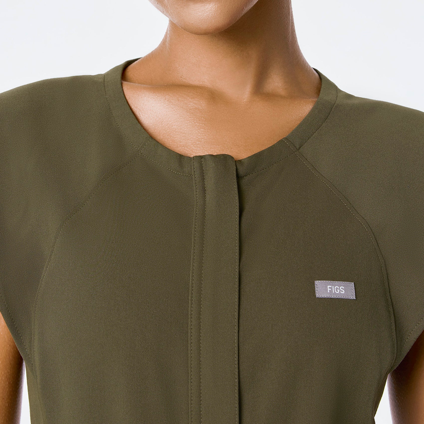 women's Spruce Layton Crewneck Wide Leg - Tall ScrubJumpsuit™ - Image 4