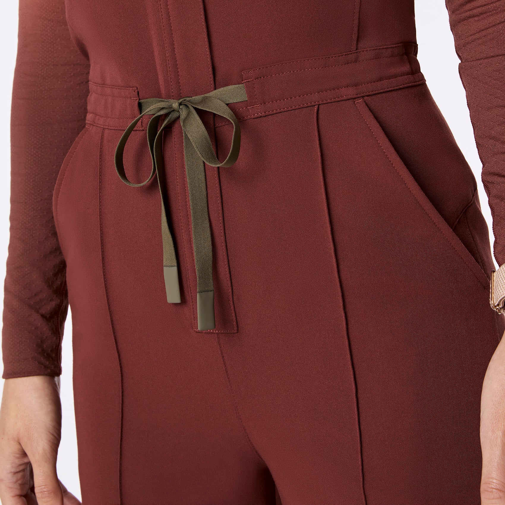 women's Walnut Layton Crewneck Wide Leg - Tall ScrubJumpsuit™ - Image 5
