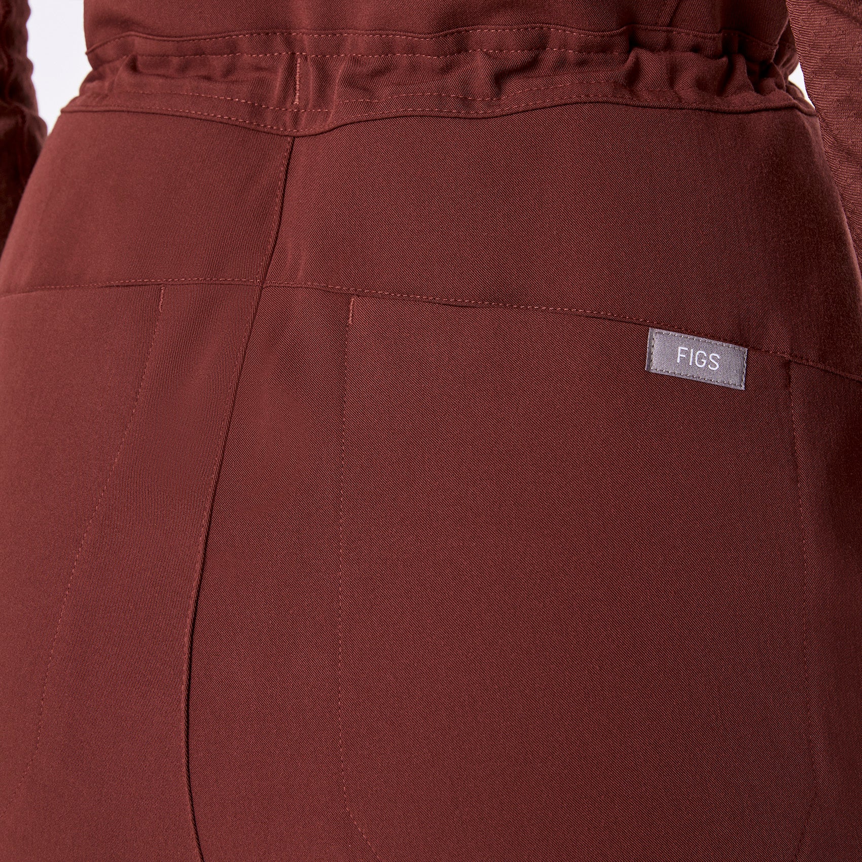 women's Walnut Layton Crewneck Wide Leg - Tall ScrubJumpsuit™ - Image 6