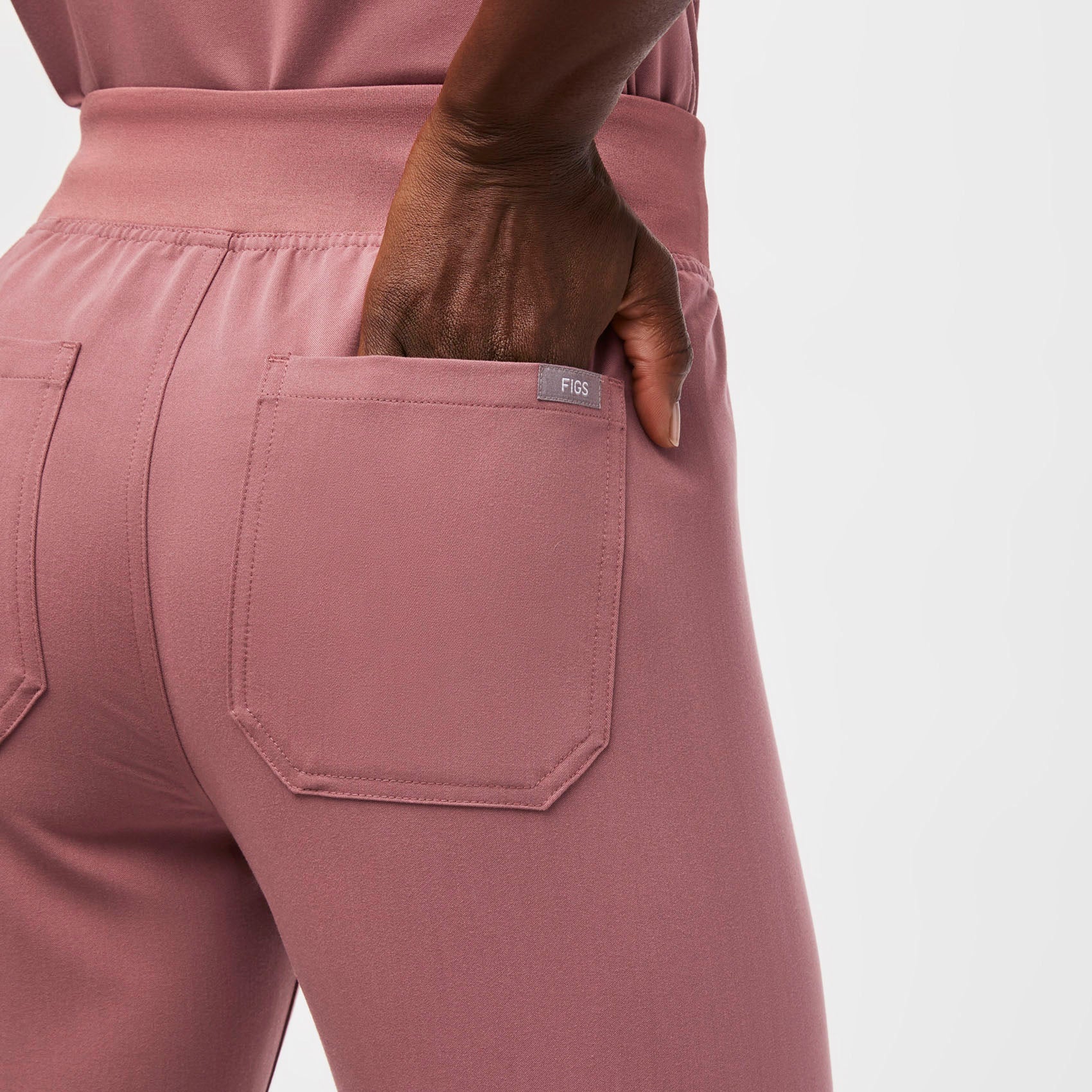 women's Mauve Livingston™ High Waisted - Tall Basic Scrub Pants - Image 6