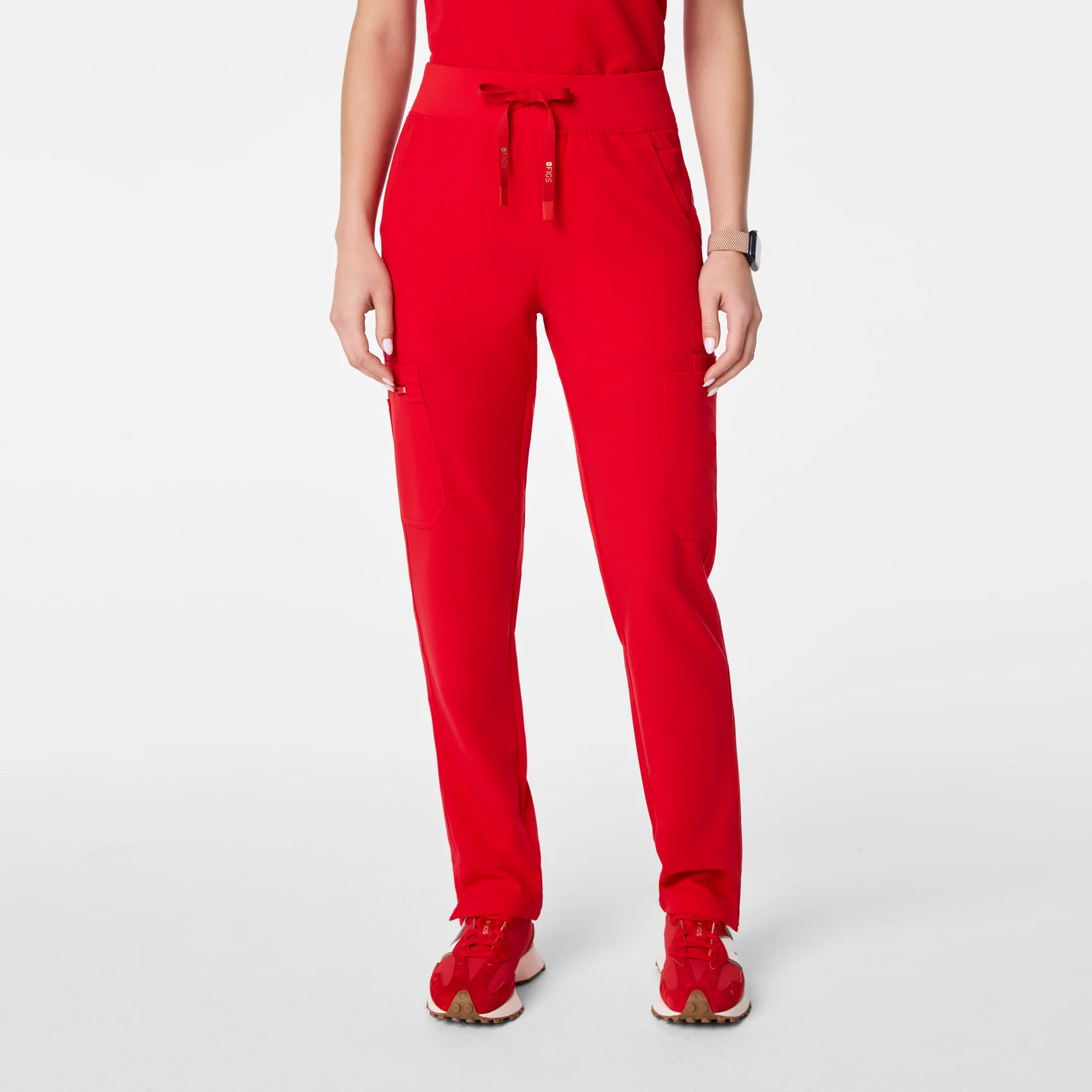 women's Lunar New Year Pop Red High Waisted Yola - Tall Skinny Scrub Pant™