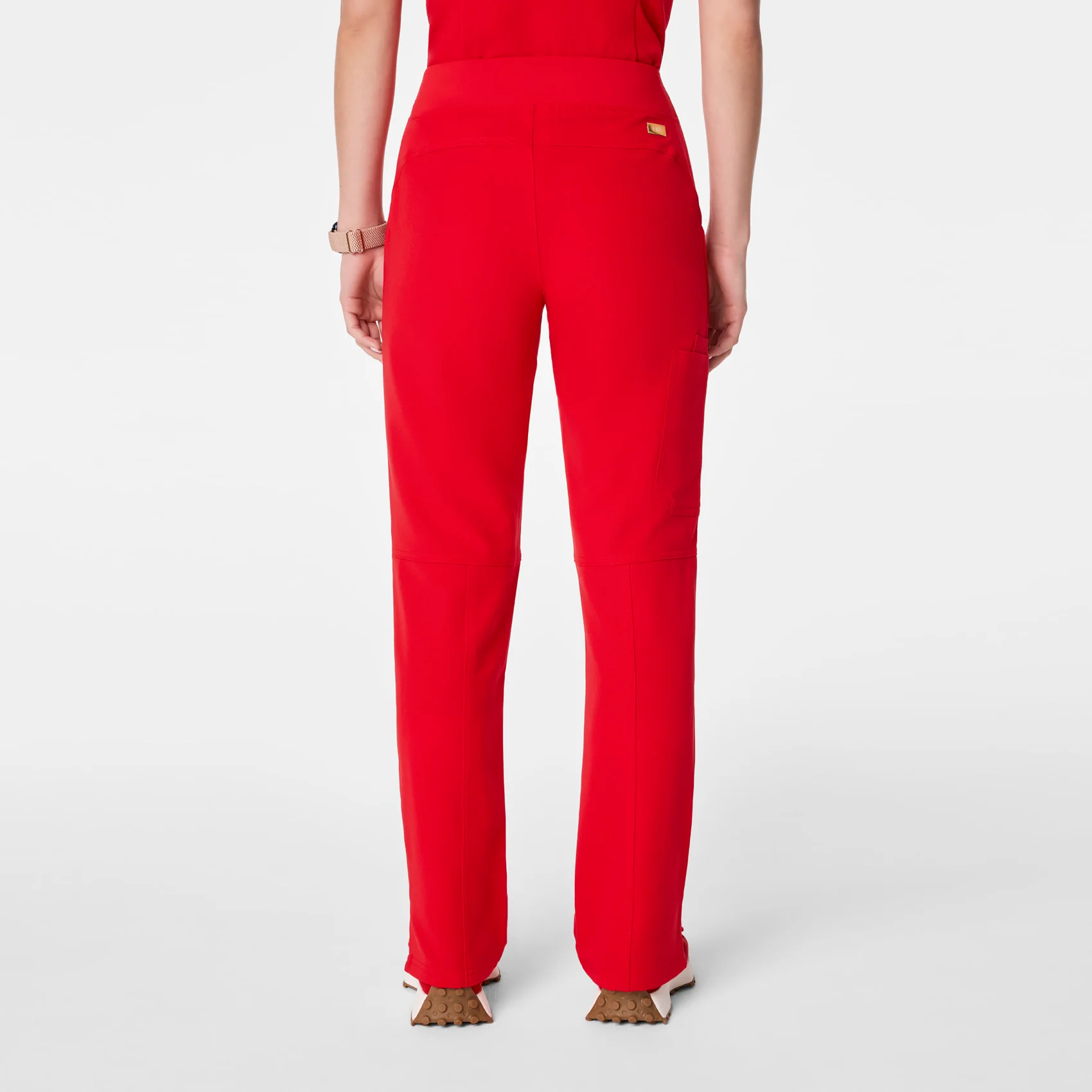 women's Lunar New Year Pop Red Kade - Petite Cargo Scrub Pant™ - Image 5