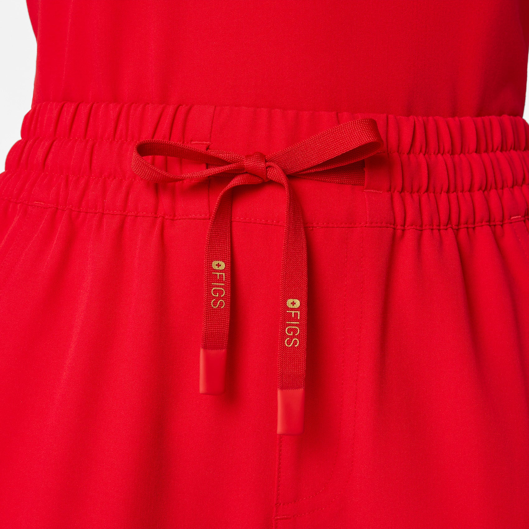 women's Lunar New Year Pop Red High Waisted Uman Relaxed - Jogger Scrub Pant - Image 6