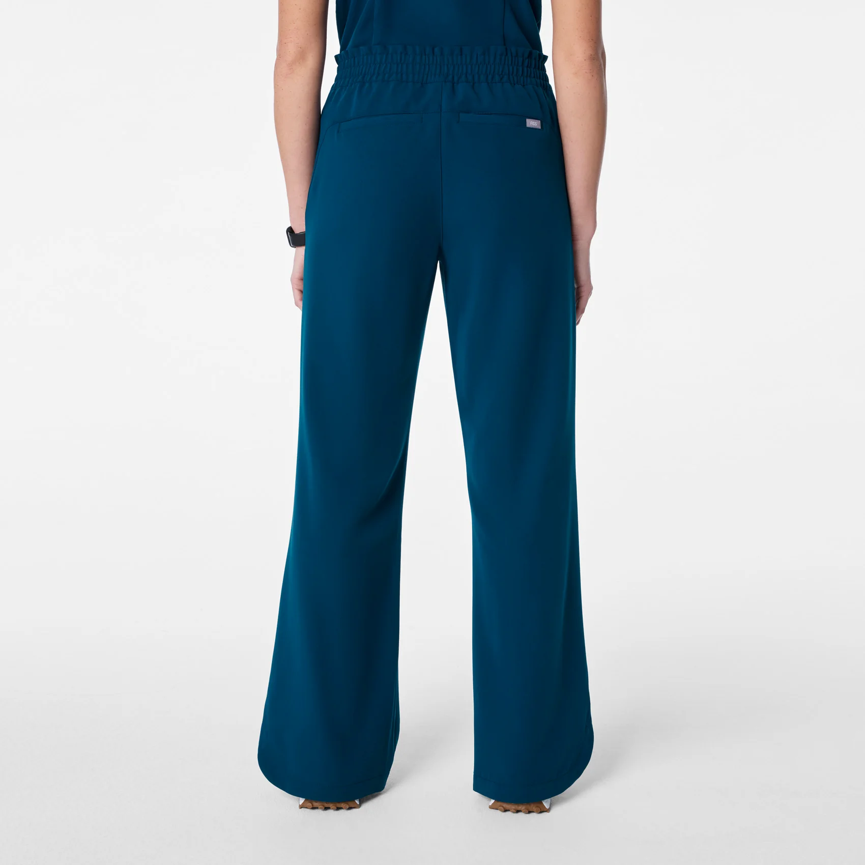 women's Deep Reef Marseille Wide Leg - Petite Scrub Pant - Image 4