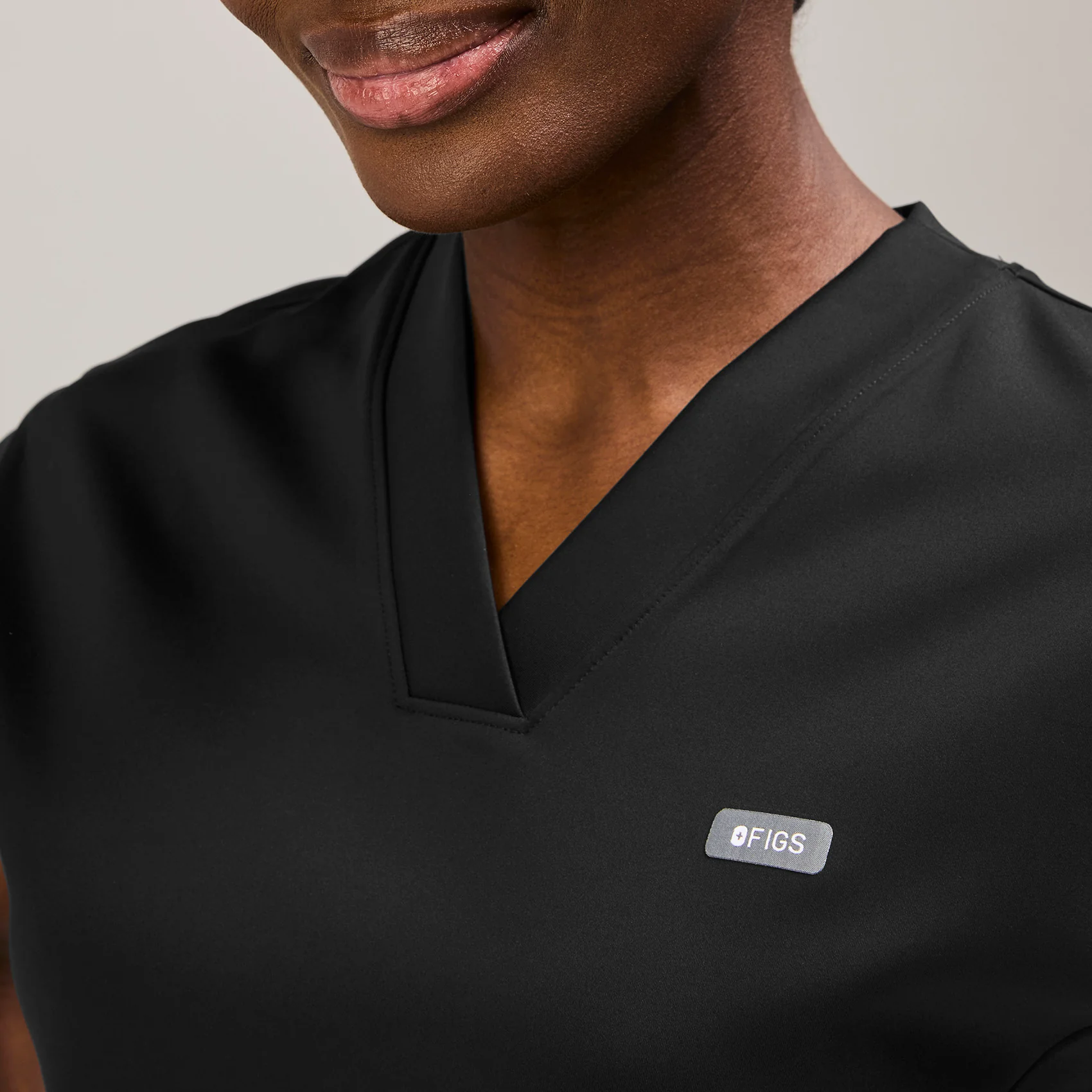 women's Black Mira FORMx V-Neck - Scrub Top™ - Image 6