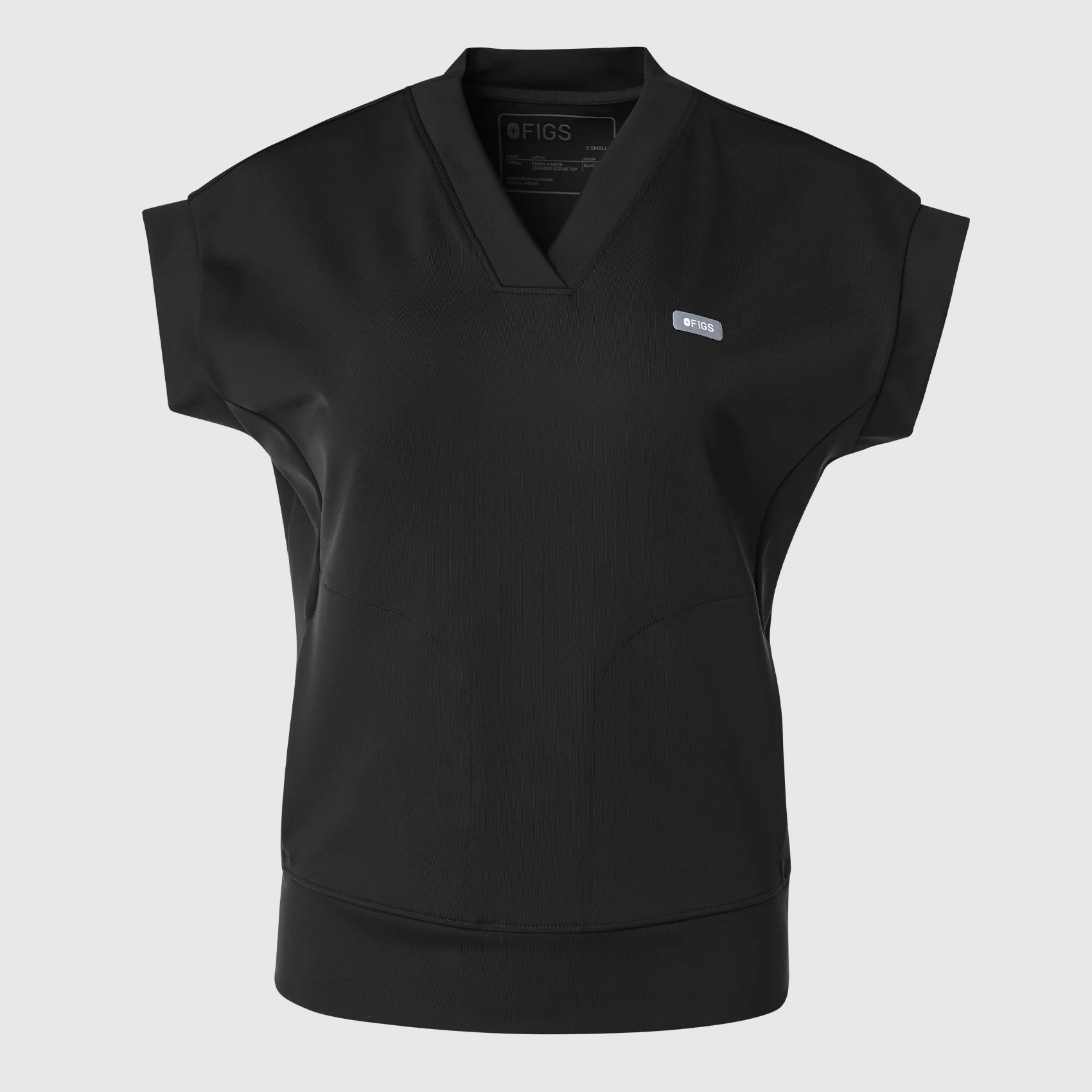 women's Black Mira FORMx V-Neck - Scrub Top™ - Image 9