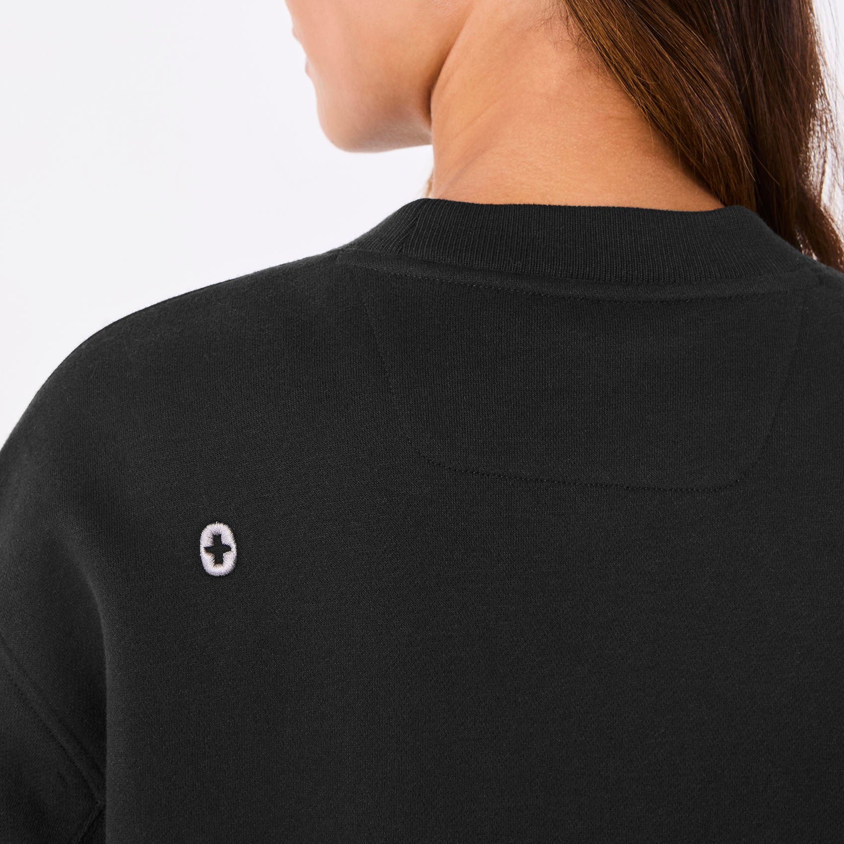 women's Black Off-Shift FIGS Logo - Crewneck Sweatshirt™ - Image 5