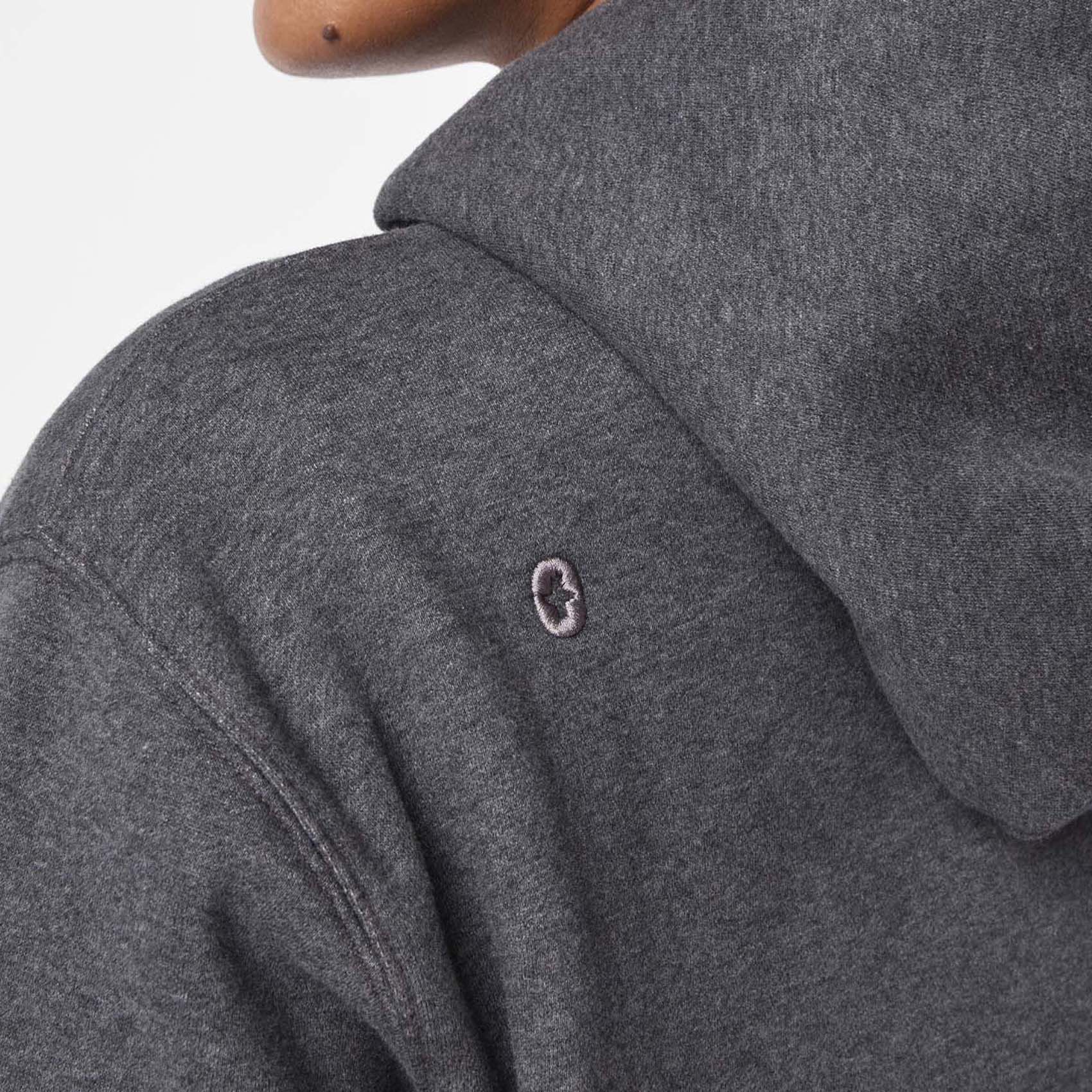 women's Charcoal Heather Grey Off-Shift - Hoodie Sweatshirt™ - Image 5
