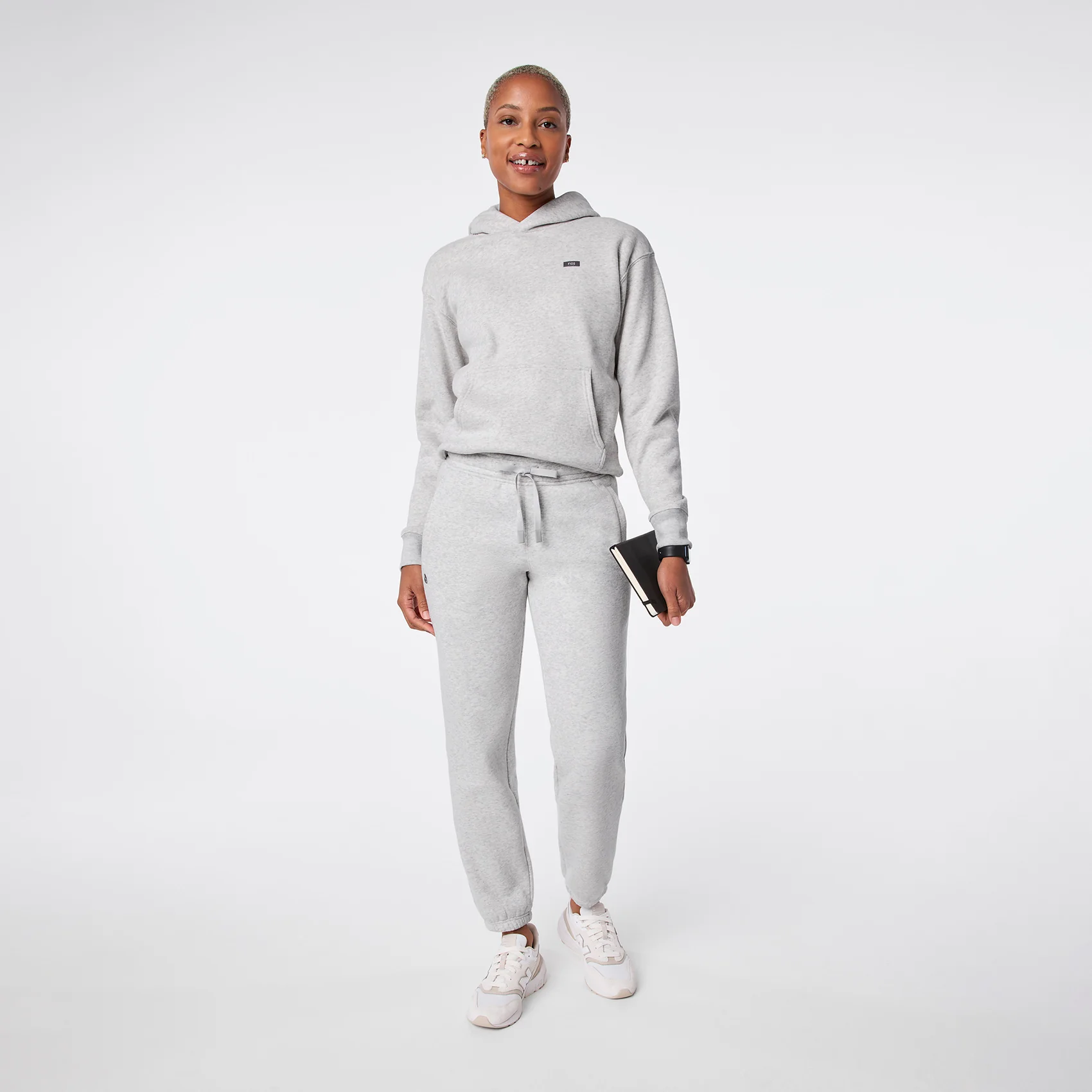 women's Heather Grey Off-Shift - Hoodie Sweatshirt™ - Image 2