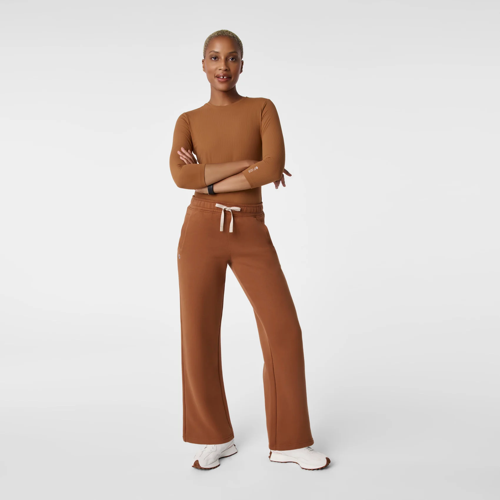women's Mocha Off-Shift Wide Leg - Sweatpant™ - Image 2