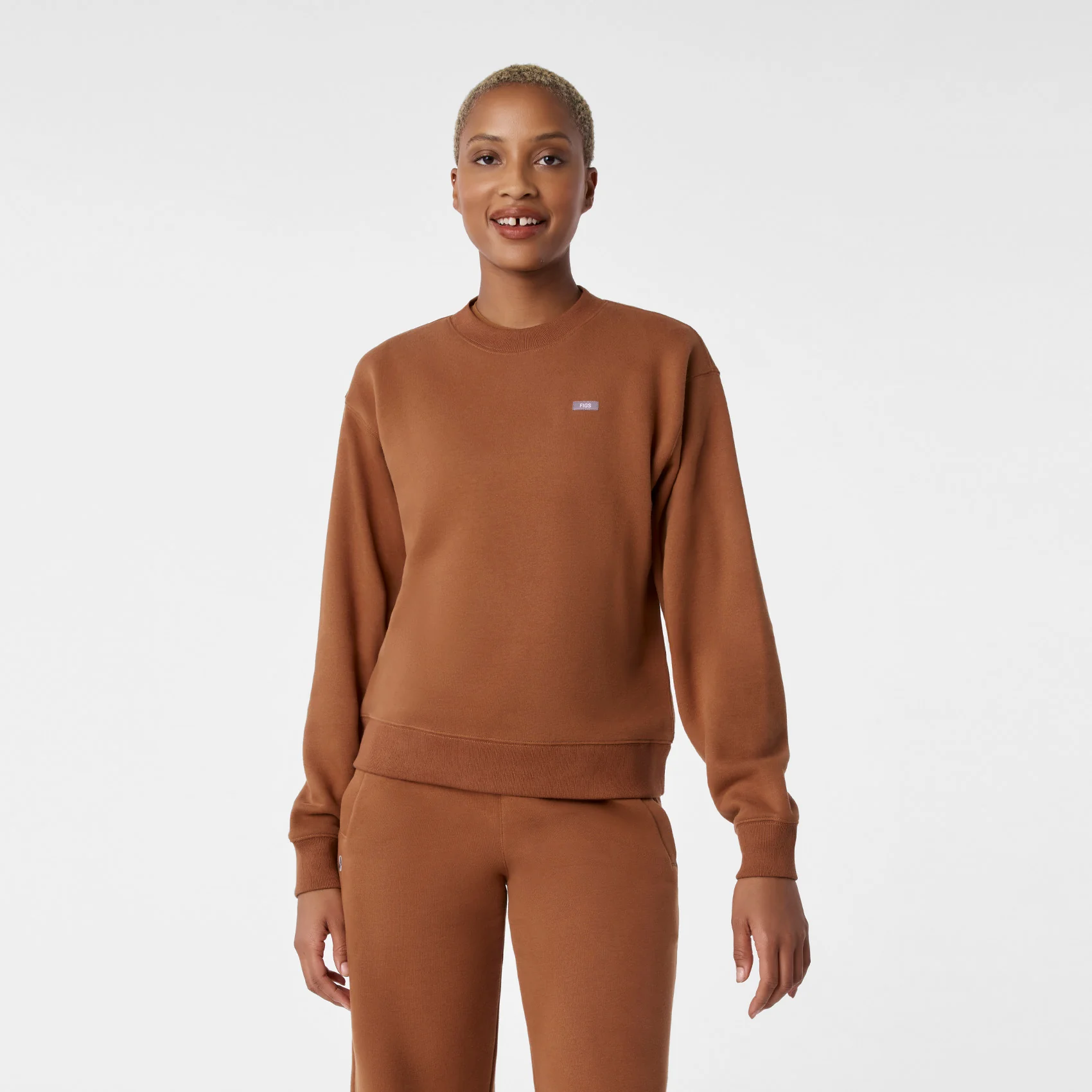 women's Mocha Off-Shift Relaxed - Crewneck Sweatshirt™