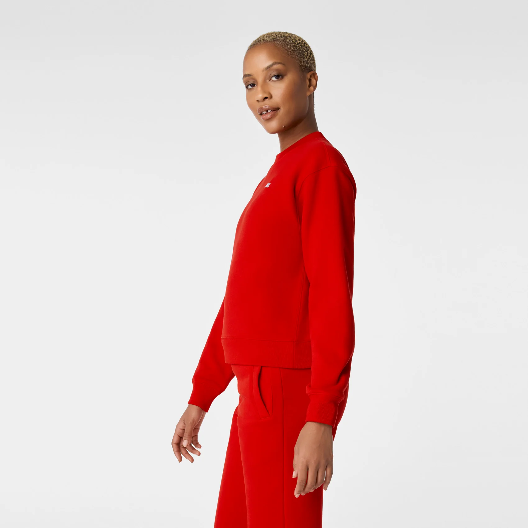 women's Winning Red Off-Shift Relaxed - Crewneck Sweatshirt™ - Image 3