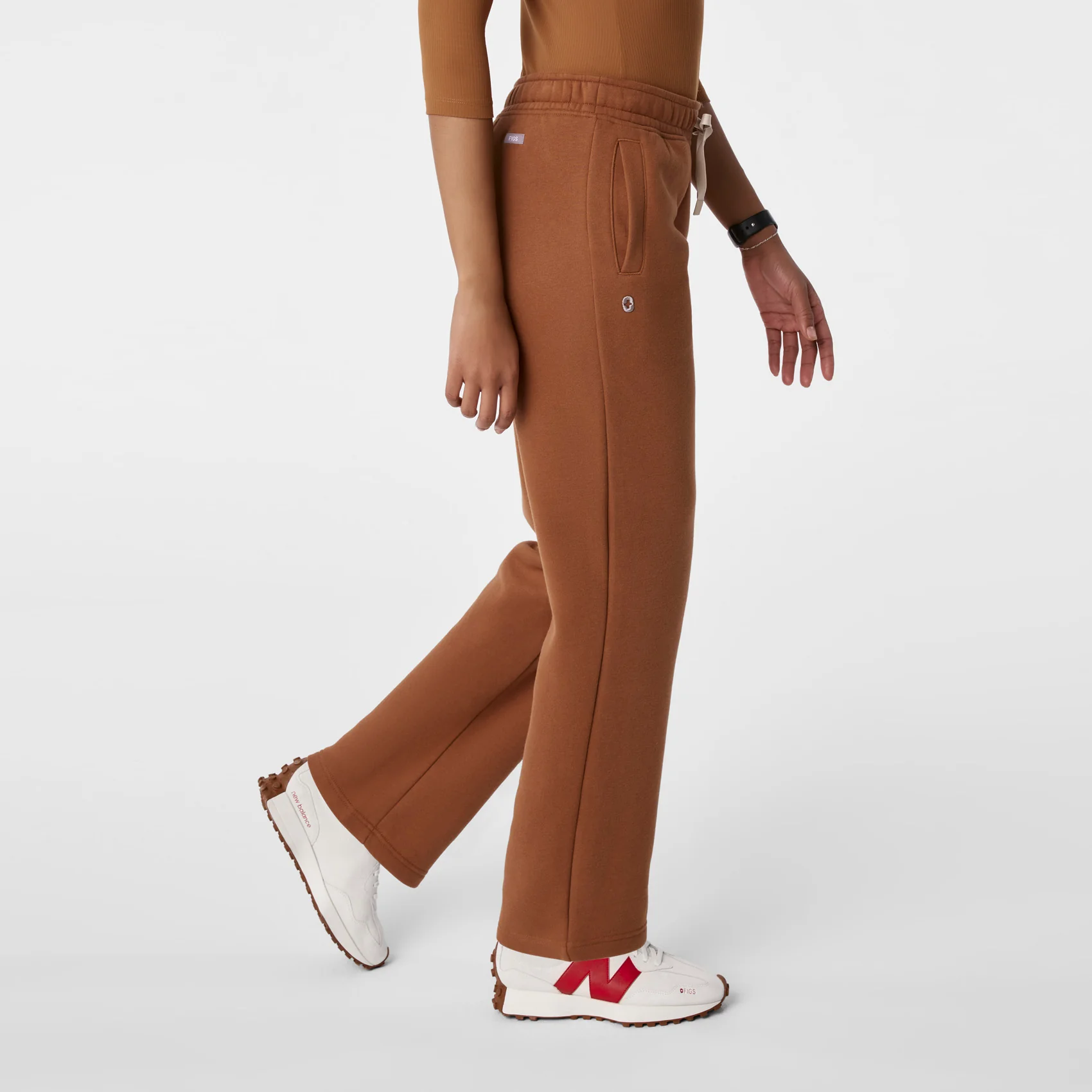 women's Mocha Off-Shift Straight Leg - Sweatpant™ - Image 3