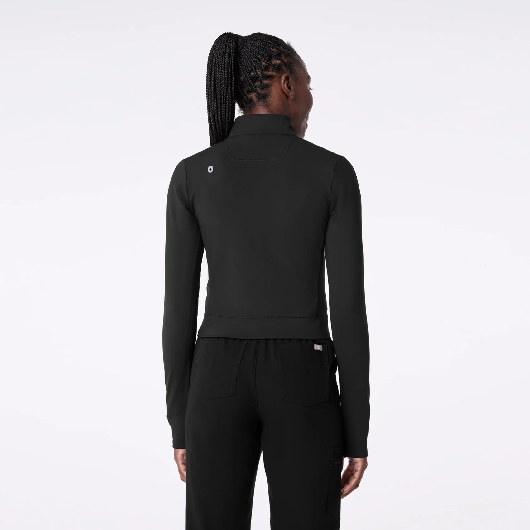 women's Black On-Shift ContourKnit Cropped Jacket™ - Image 4