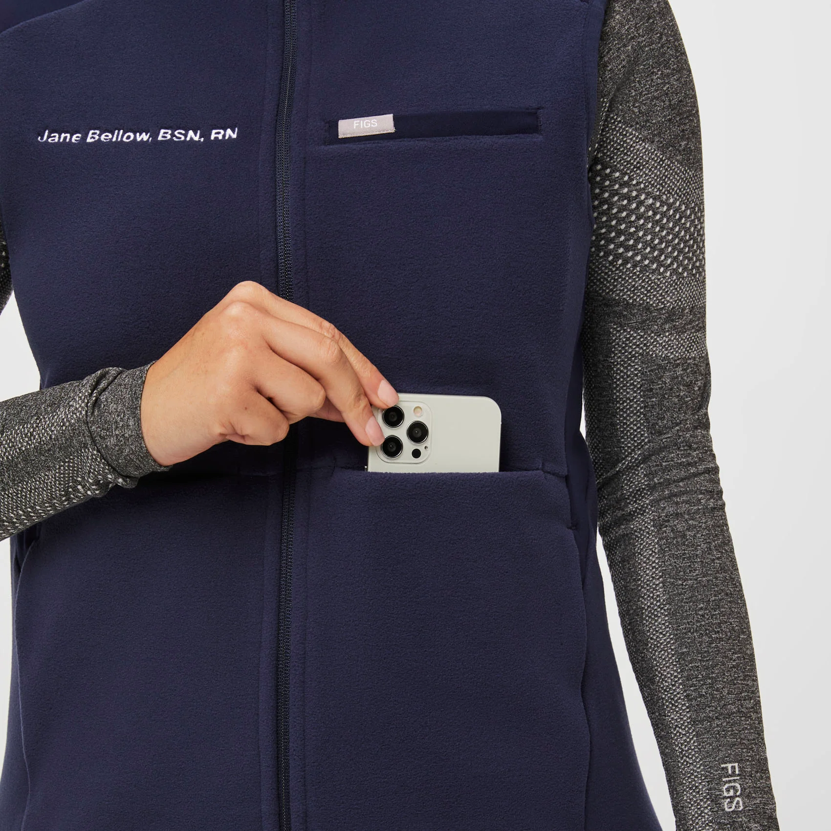 Women's Navy On-Shift™ - Fleece Vest - Image 6