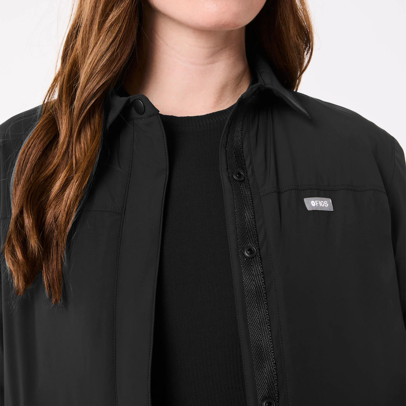 women's Black On-Shift Float - Shacket™ - Image 4