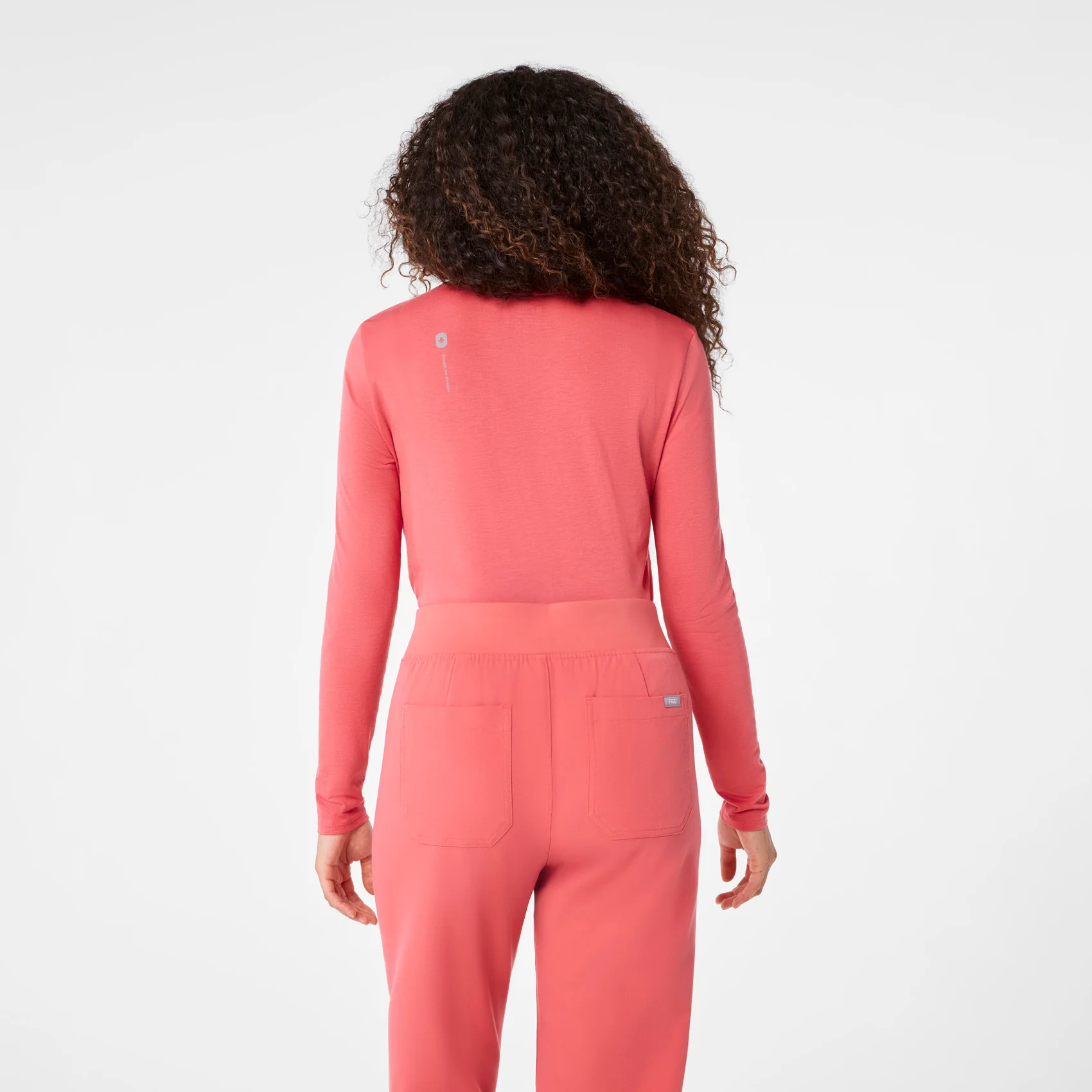 women's Pulmonary Pink Oxytocin Overload Supersoft - Longsleeve Underscrub - Image 5