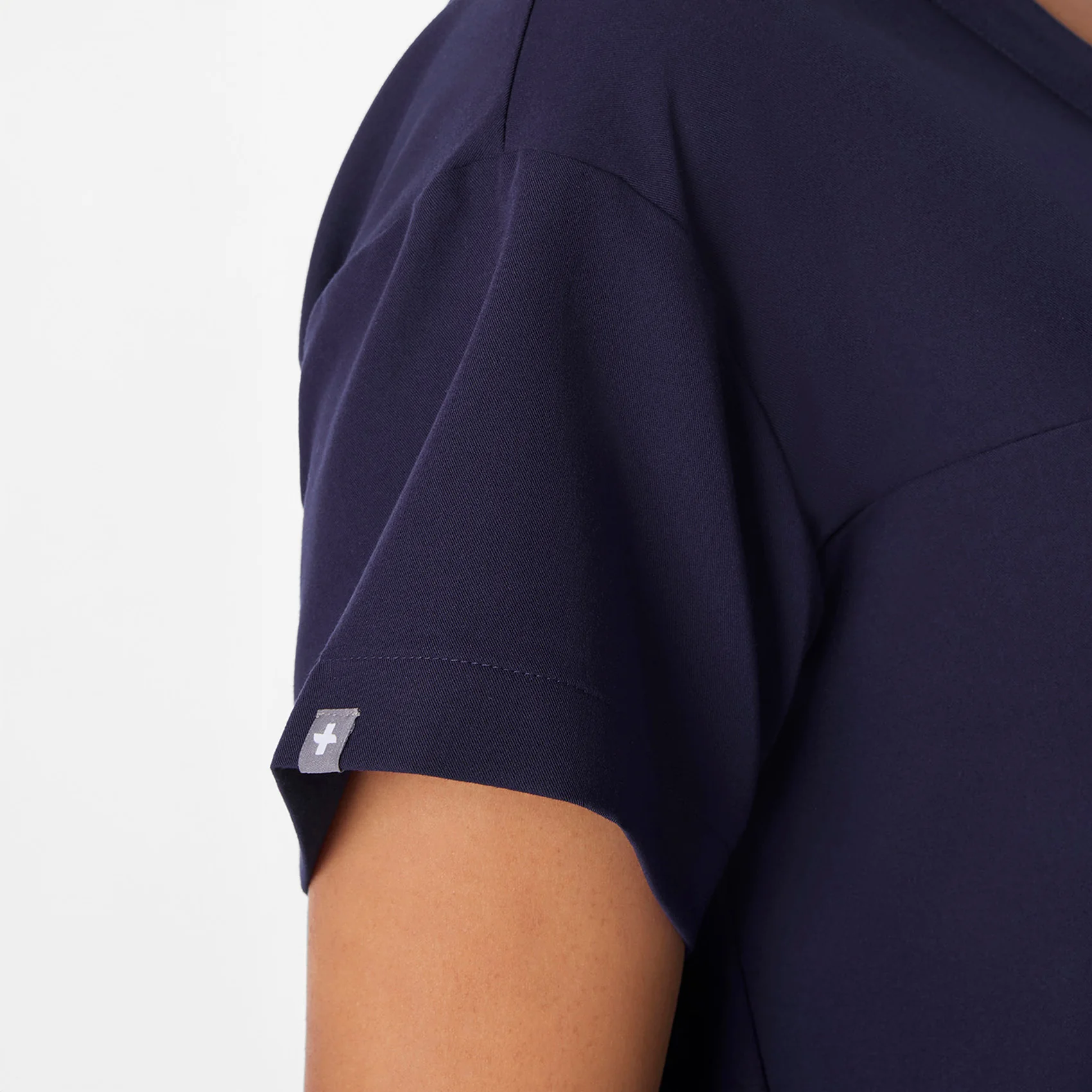 women's Navy Pagosa Relaxed V-Neck - Scrub Top - Image 5
