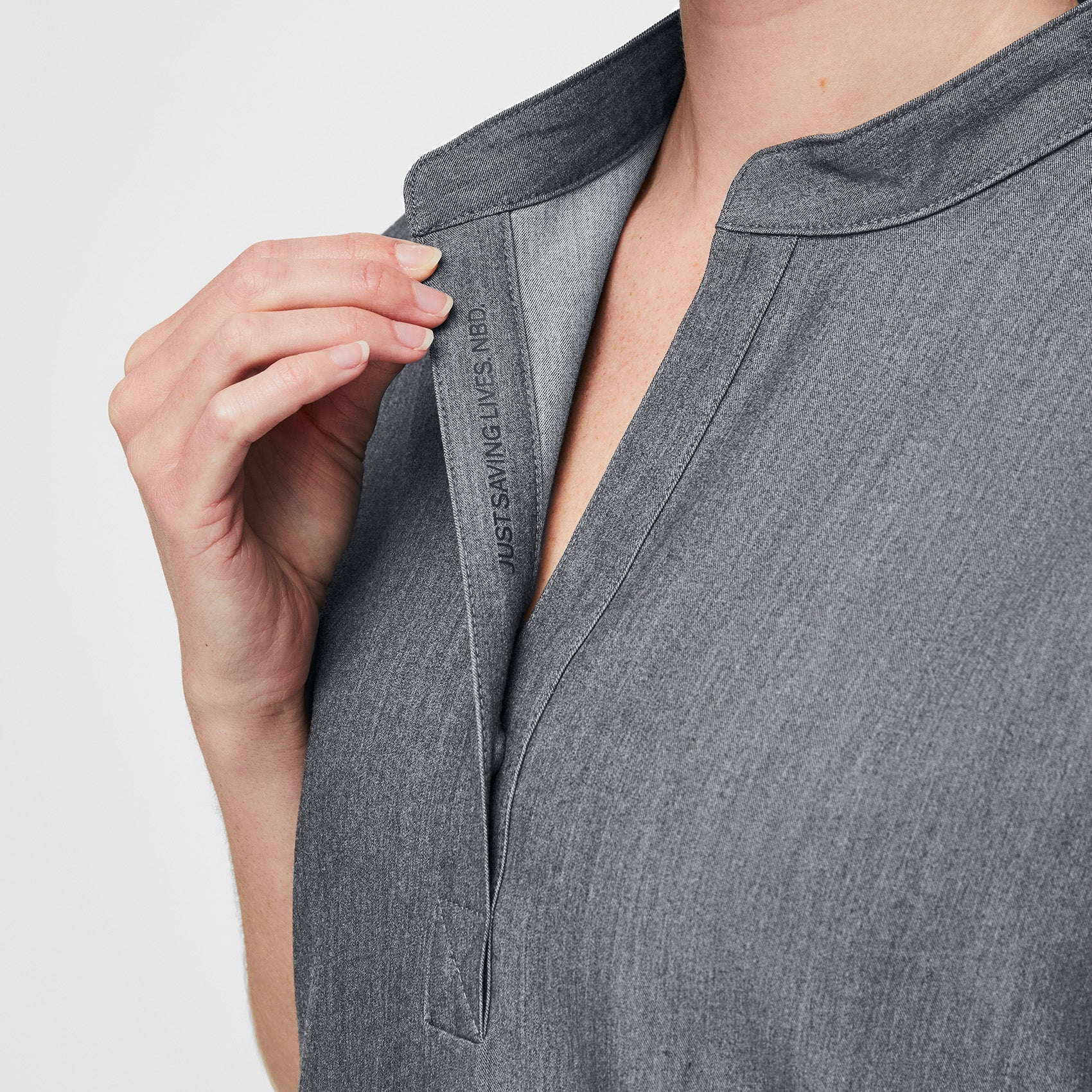women's Graphite Rafaela™ - Oversized Scrub Top (3XL - 6XL) - Image 4